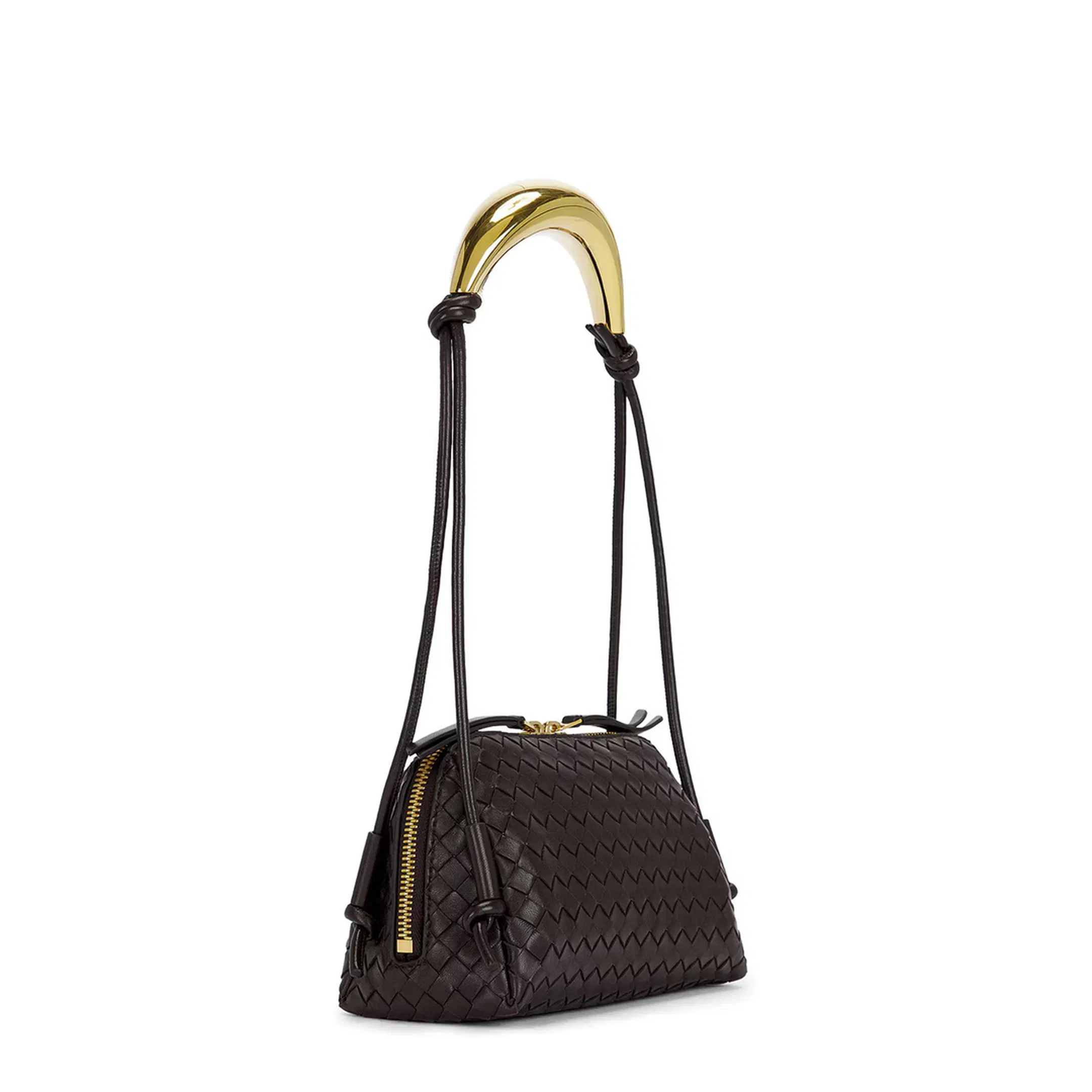 Concert Intrecciato Lambskin Pouch - Barolo