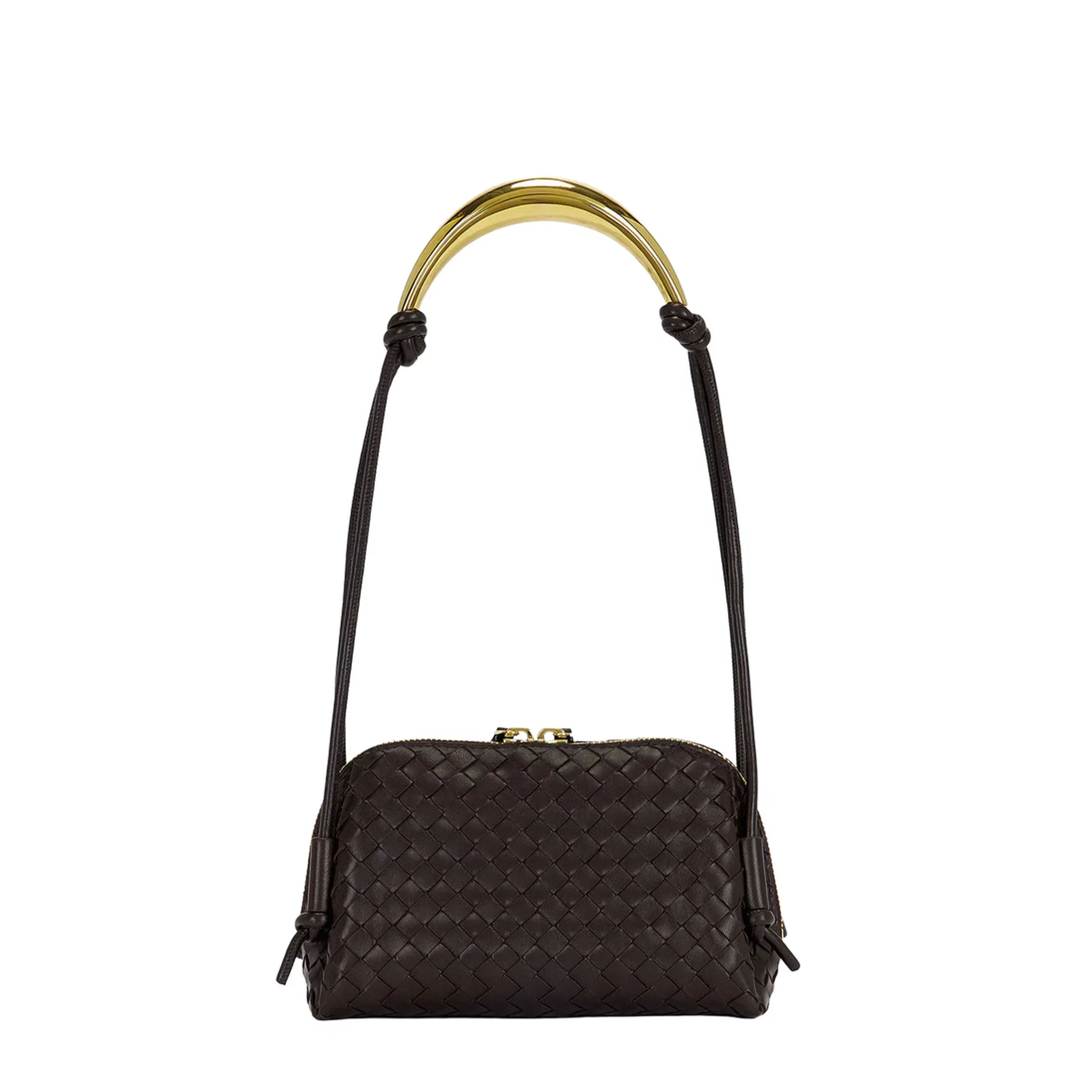 Concert Intrecciato Lambskin Pouch - Barolo