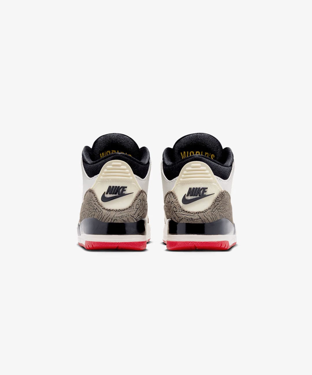 JORDAN | JORDAN 3 "WORLD'S BEST" (PS) { SAIL/BLACK-UNIVERSITY RED-PALE IVORY