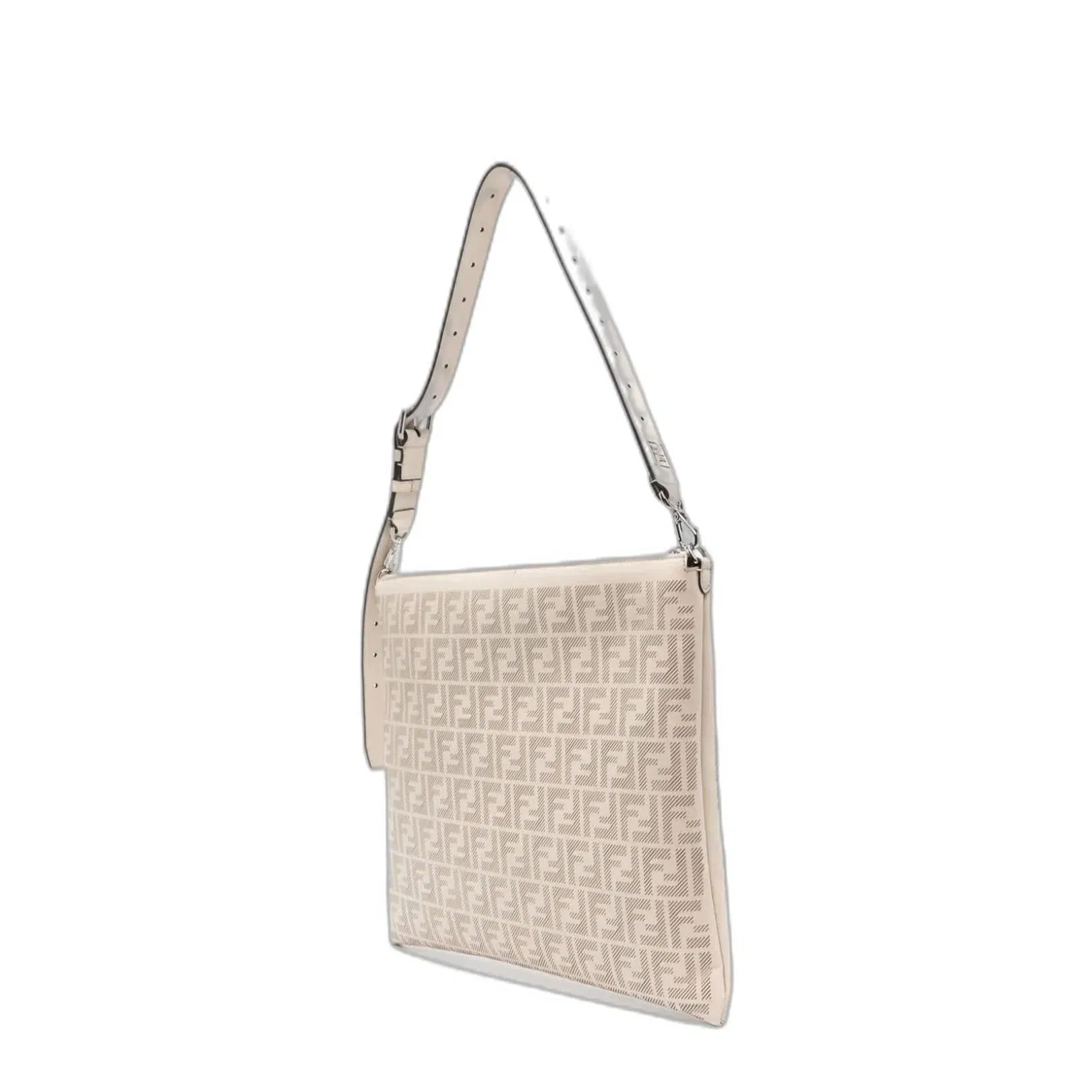 After FF
Ivory Calfskin Leather Shoulder Bag