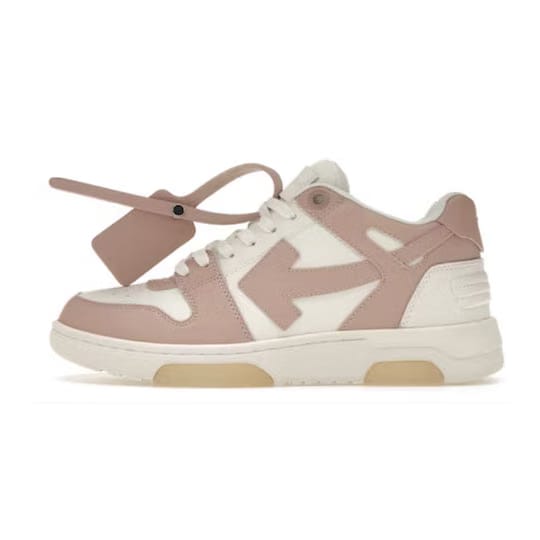 OFF-WHITE Out Of Office OOO Low Tops White Pink (W)