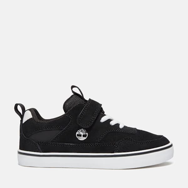 Timberland Toddler Stone Jump Hook-And-Loop Sneaker Black Suede