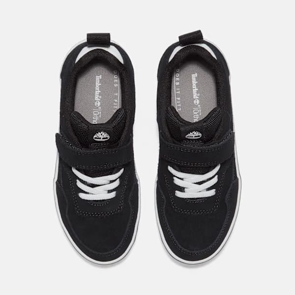Timberland Toddler Stone Jump Hook-And-Loop Sneaker Black Suede