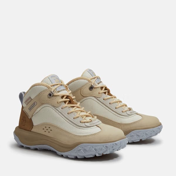 Timberland Timbercush Motion 7 Mid Waterproof Sneaker Light Beige Nubuck Women'S
