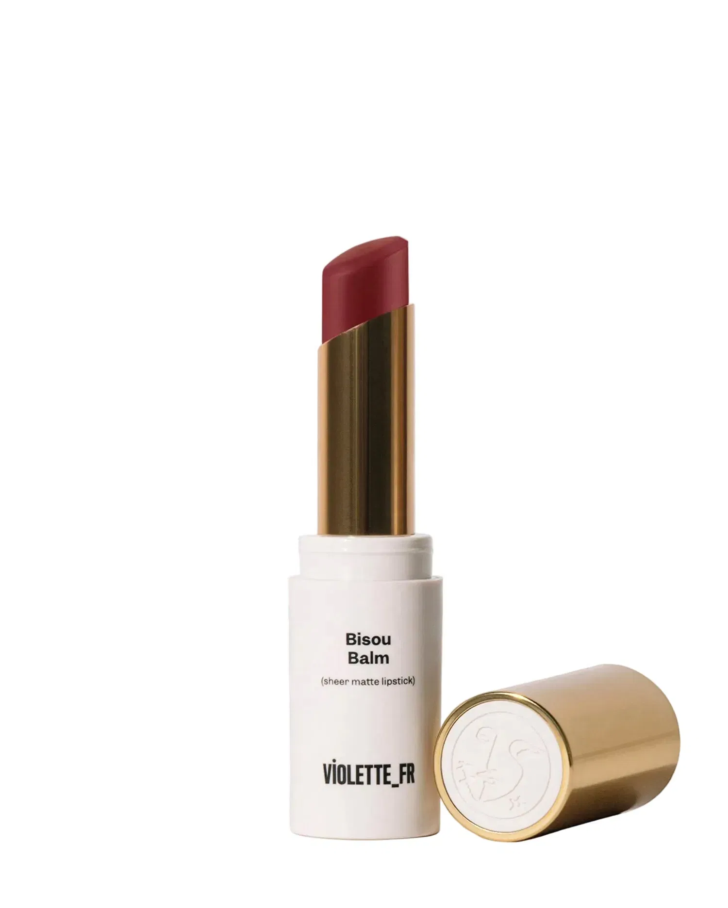 VIOLETTE FR Sheer Matte Lipstick Bisou Balm - Bonbon Myrtille