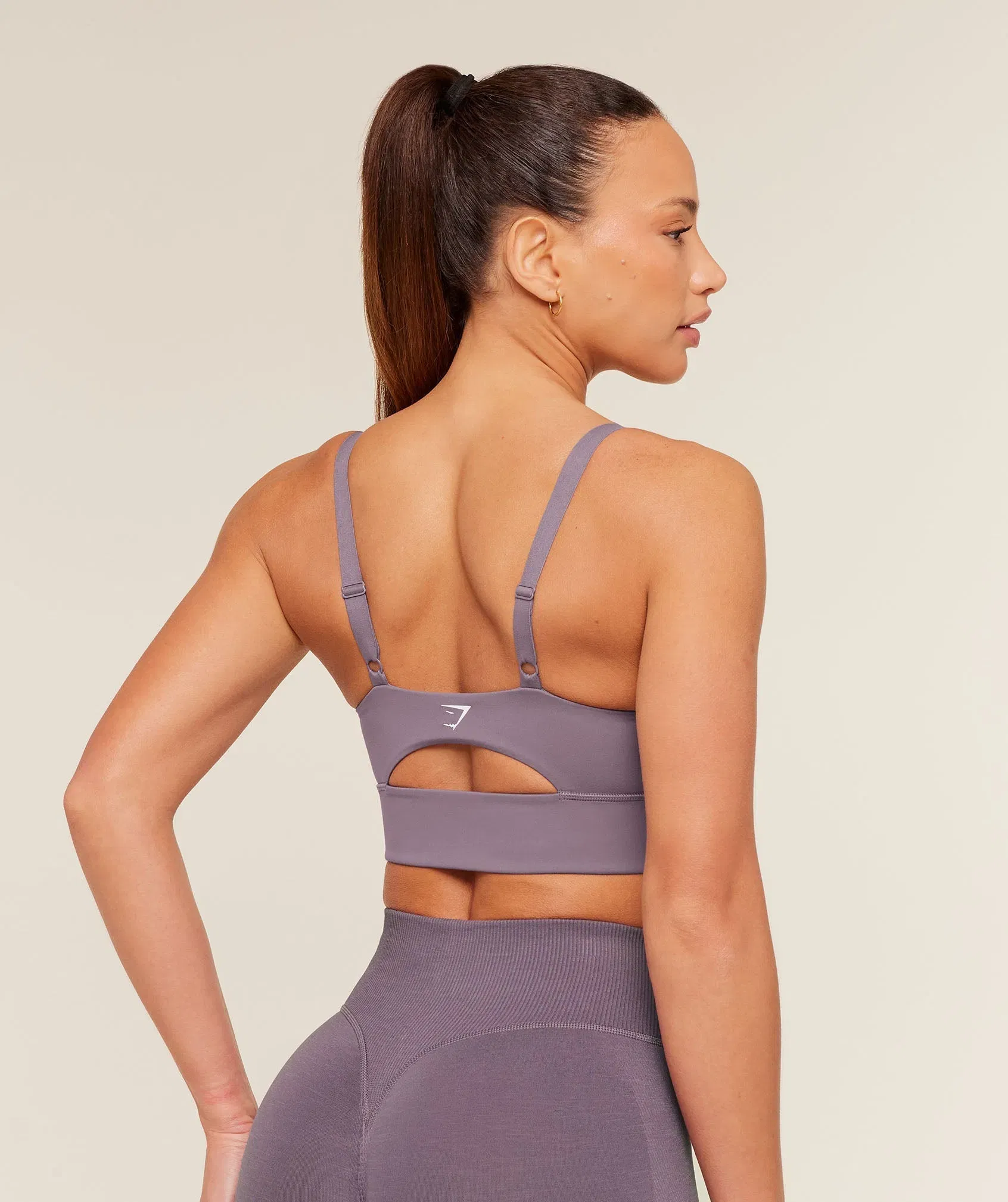 Women's Gymshark Twist Front Sports Bra Dusk Purple