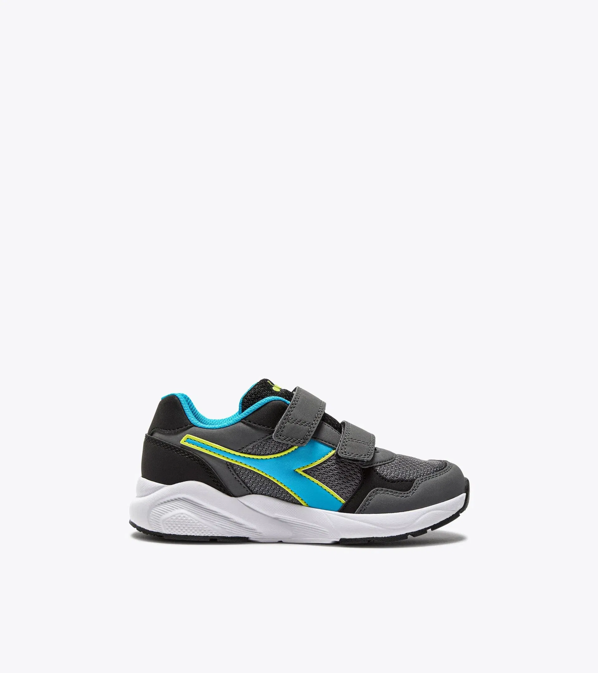 Diadora Falcon 5 Jr V Steel Gray /Blue Fluo