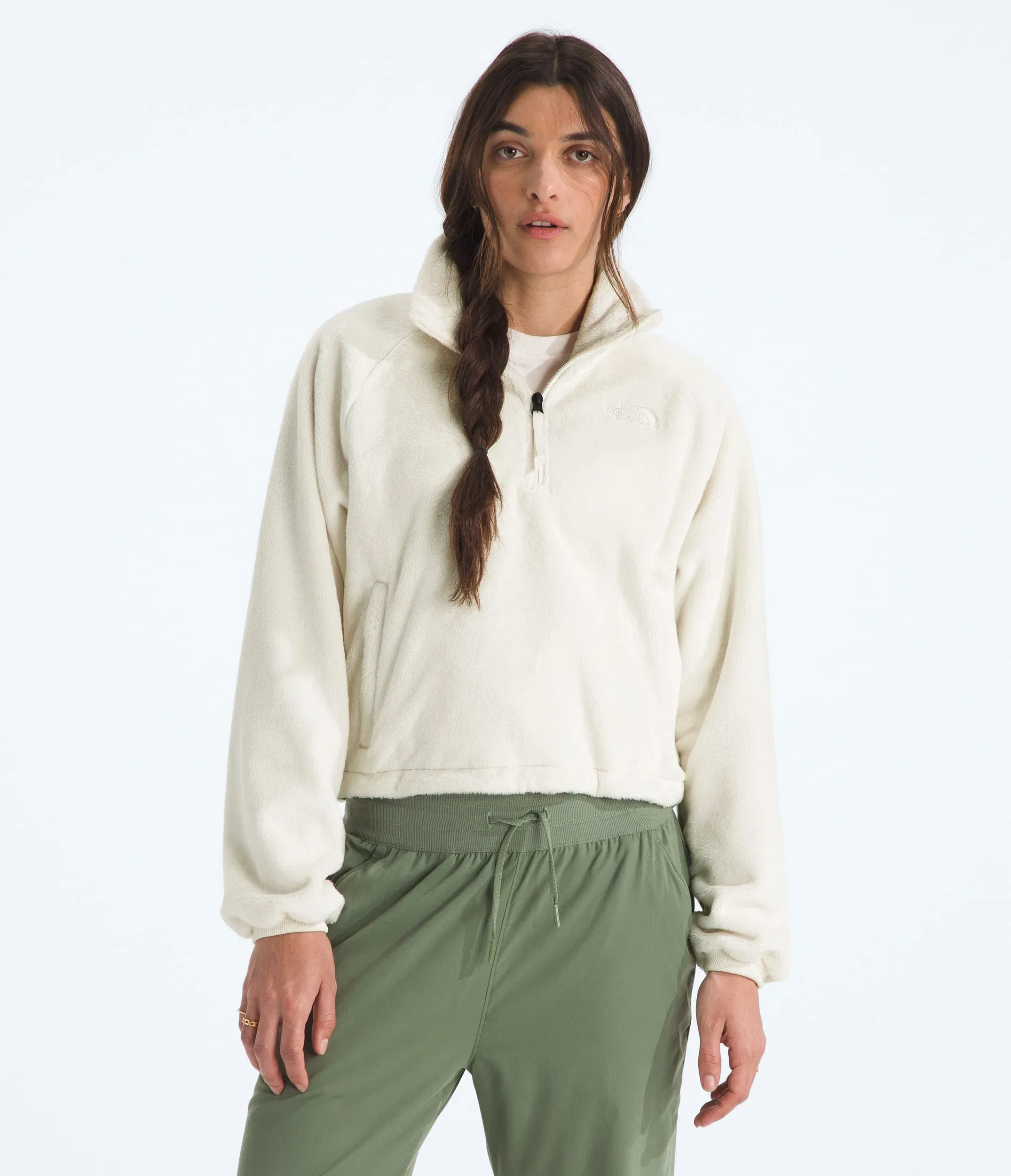 The North Face Women’s Osito Lux ¼-Zip Jacket White Dune