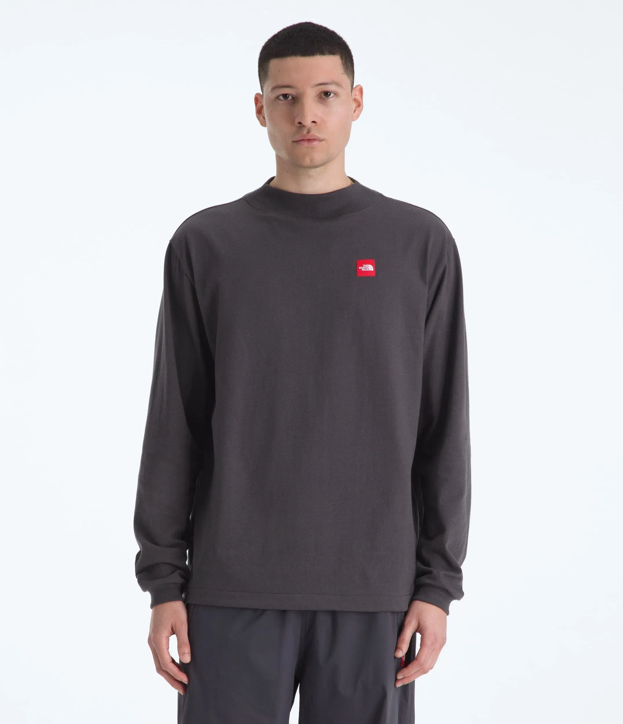 The North Face Men’s TNF™ Red Box Long-Sleeve Tee Obsidian
