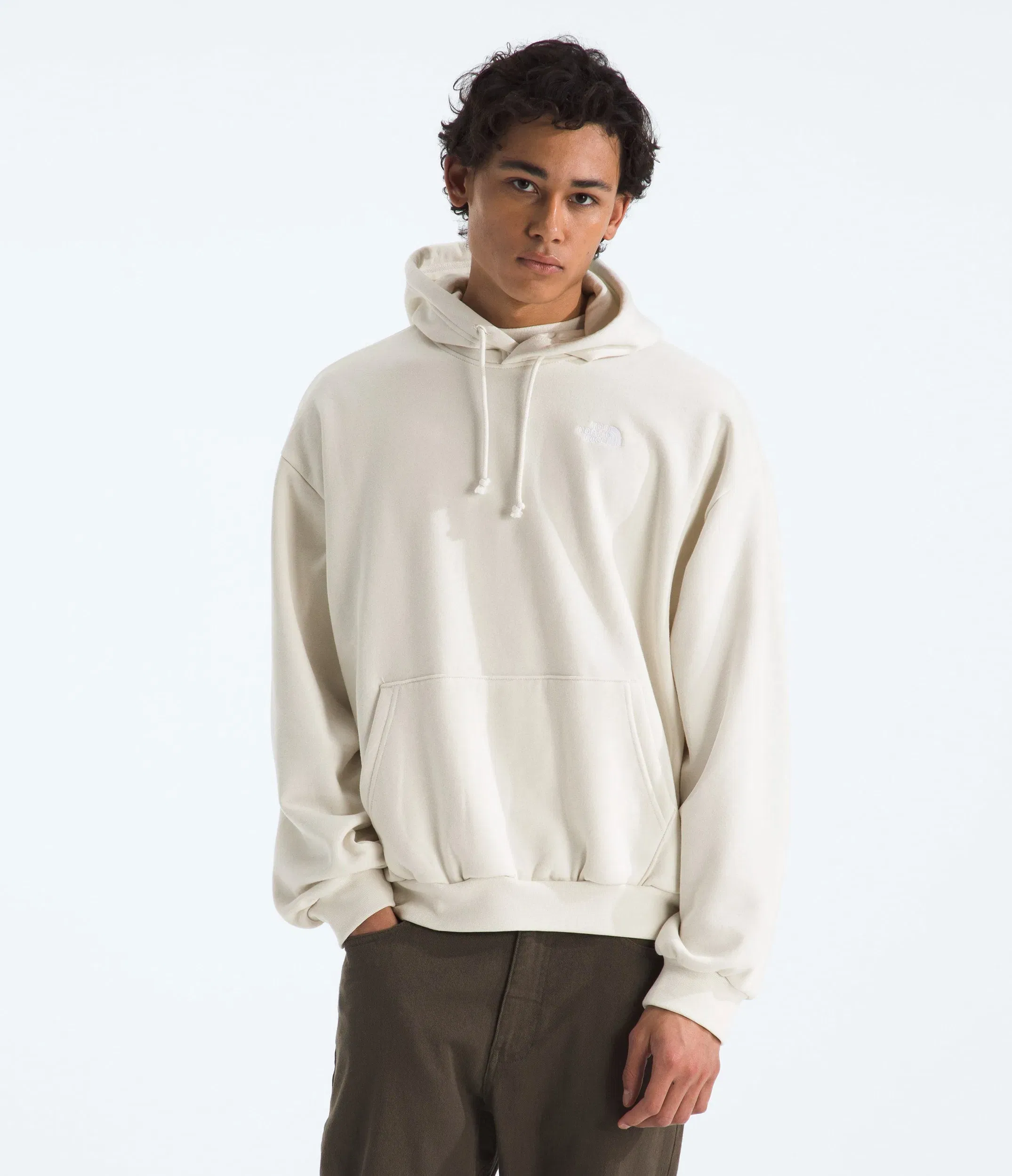The North Face Men’s Evolution Simple Dome Oversize Hoodie White Dune