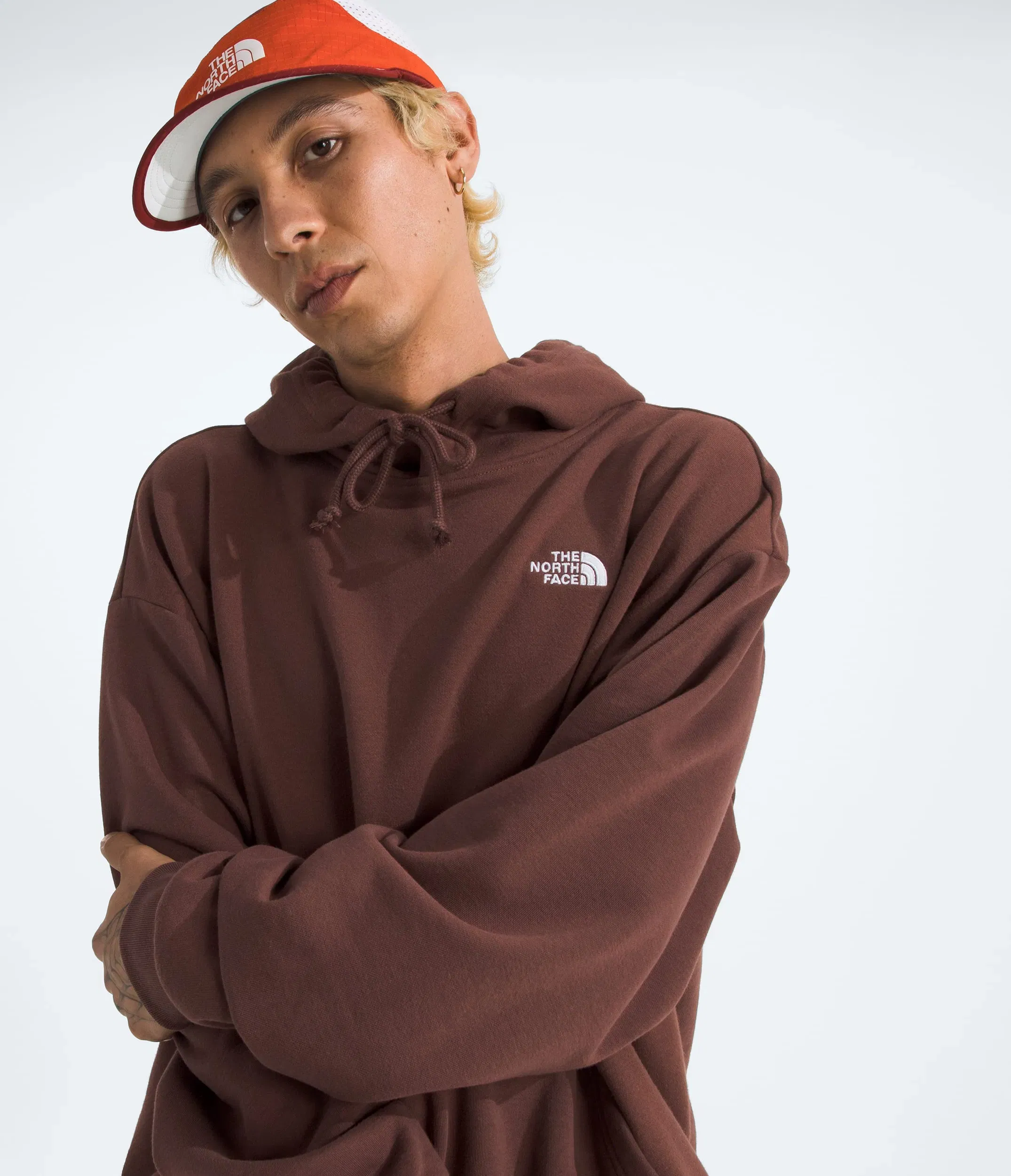The North Face Men’s Evolution Simple Dome Oversize Hoodie Ember Soil