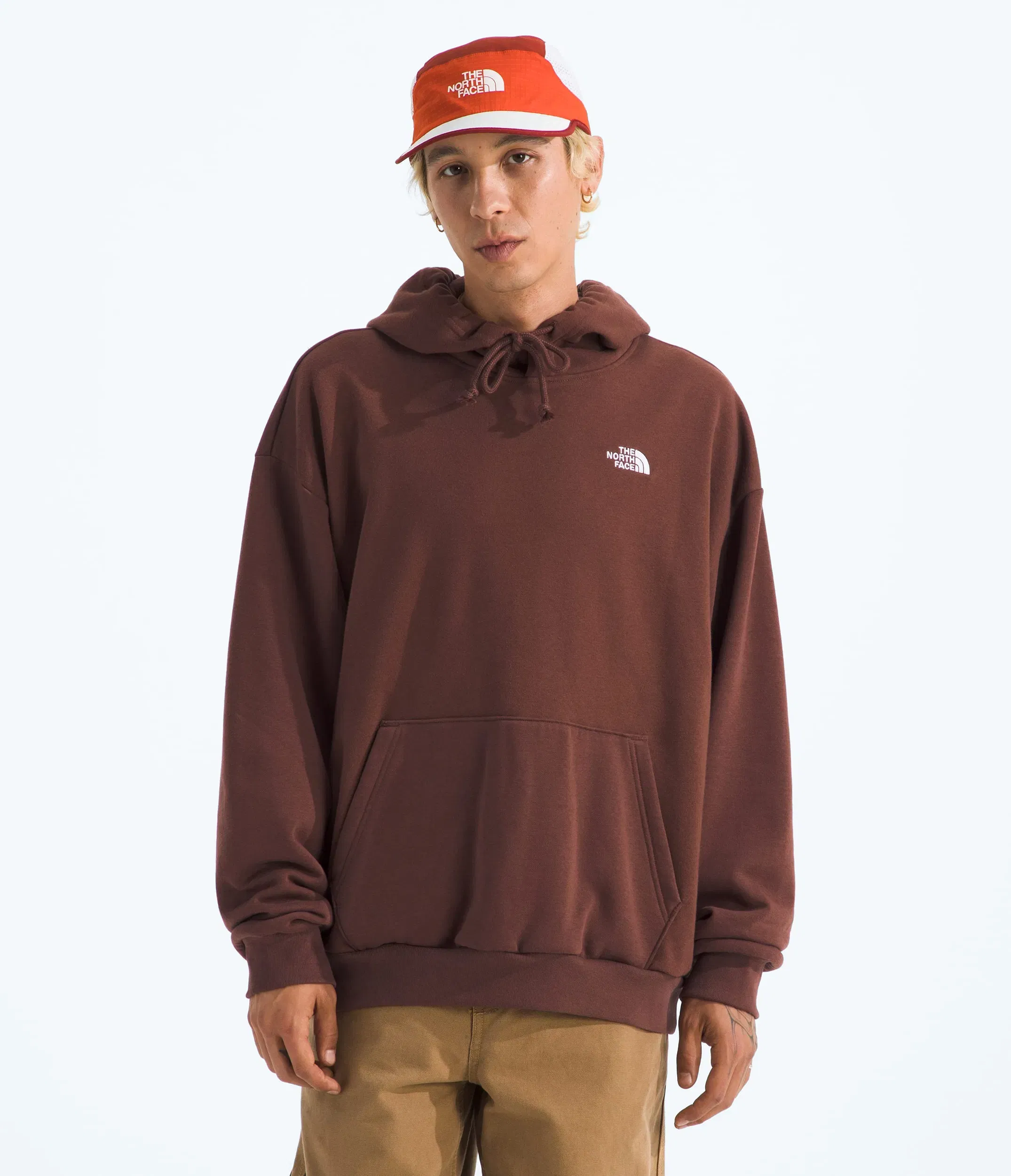 The North Face Men’s Evolution Simple Dome Oversize Hoodie Ember Soil