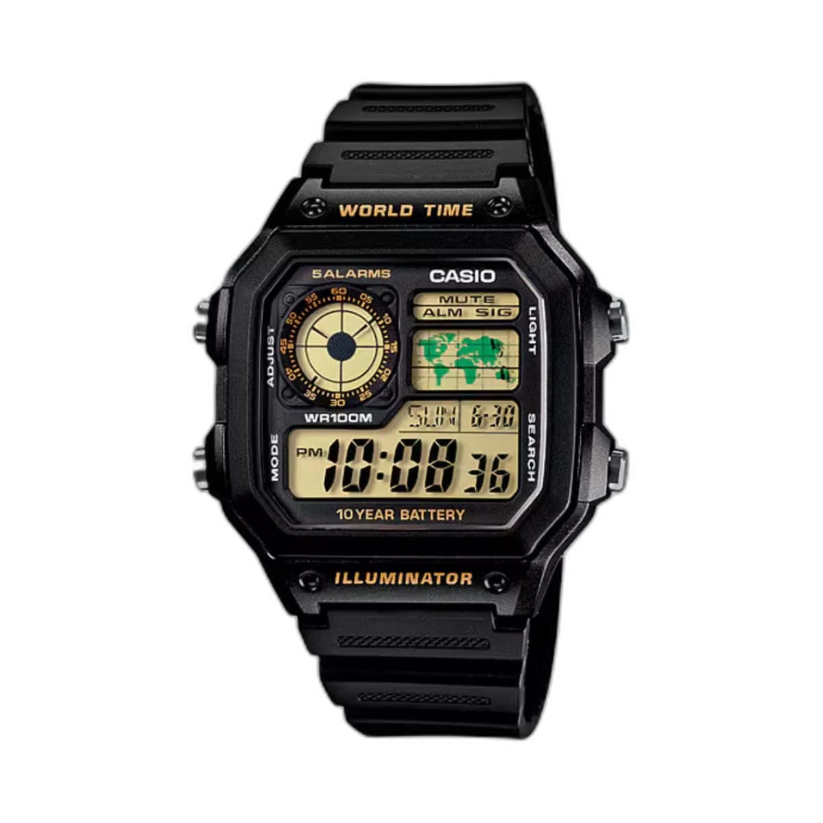 CASIO YOUTH AE-1200 series AE 1200WH 1BV D098