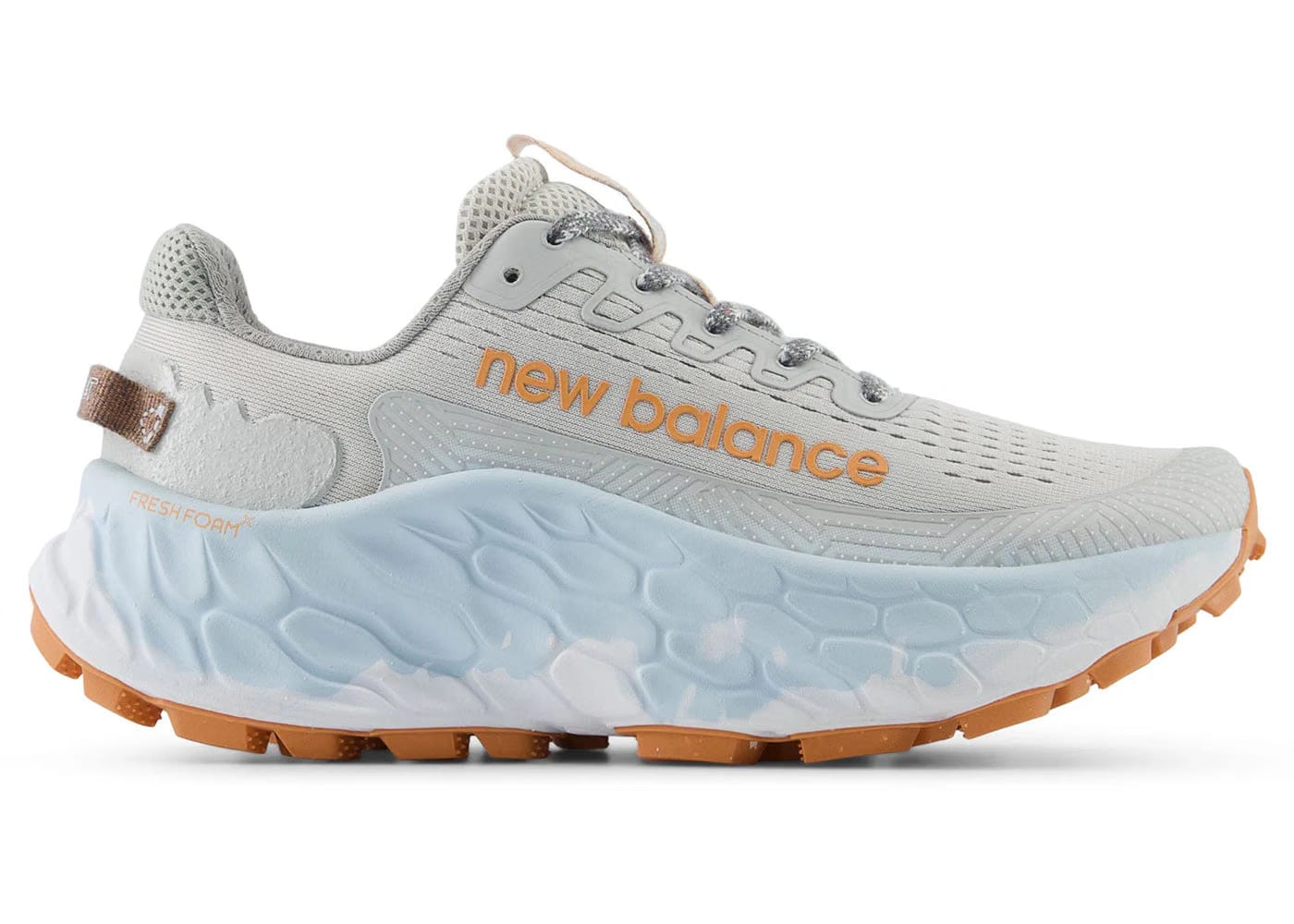 New Balance Fresh Foam Trail More V3 Grey Matter Copper Quarry Blue Womens