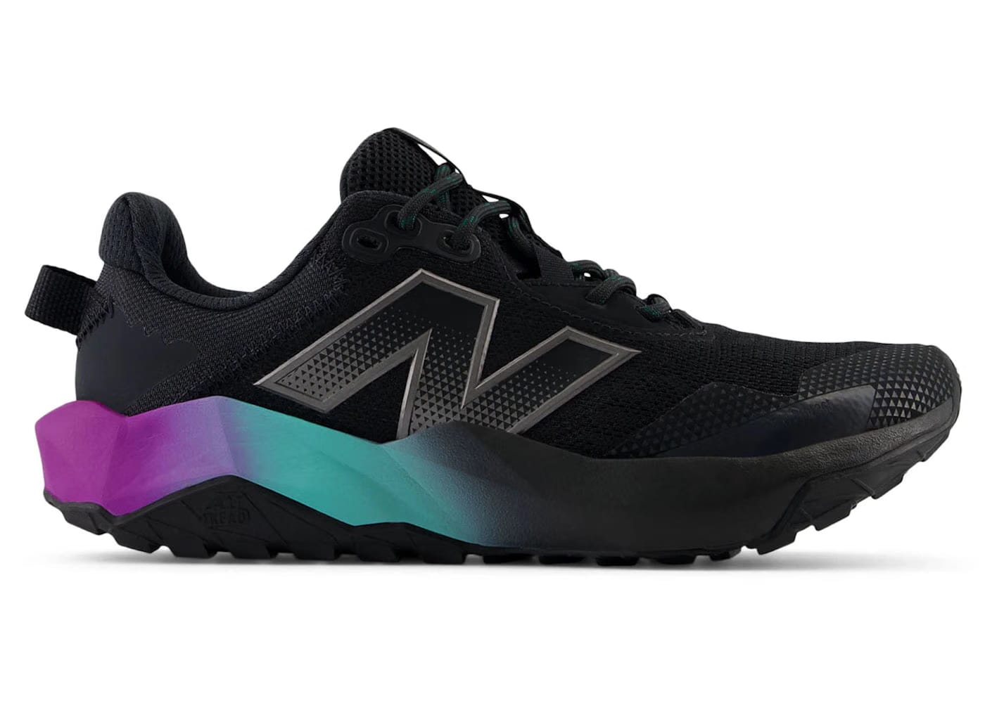 New Balance Dynasoft Nitrel V6 Black Black Metallic Cyber Jade Womens
