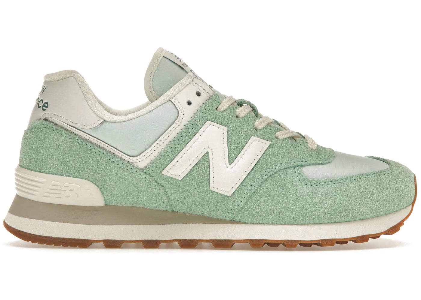 New Balance 574 Turquoise Green White Gum