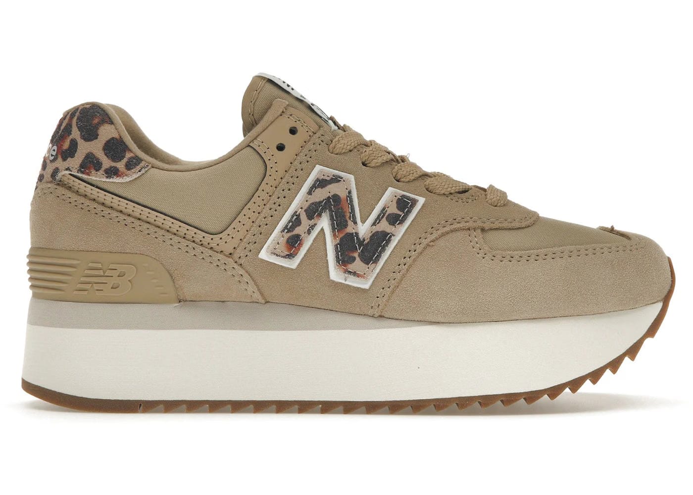 New Balance 574 Plus Incense Animal Print Womens