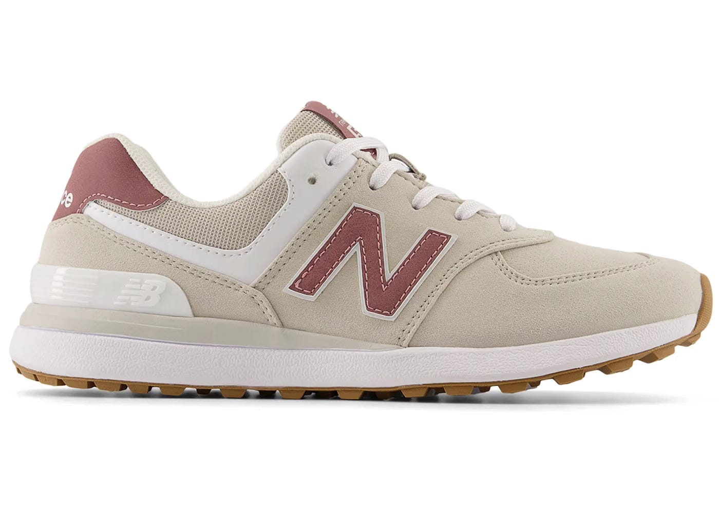 New Balance 574 Greens V2 Rosewood Beige Womens