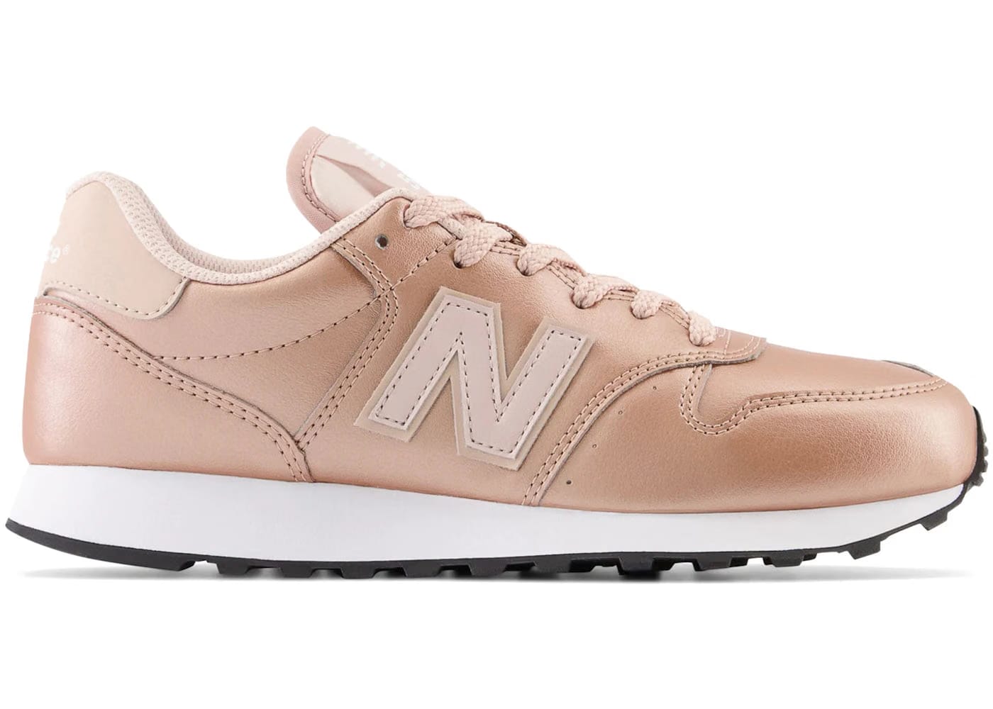 New Balance 500 Metallic Rose Gold Womens