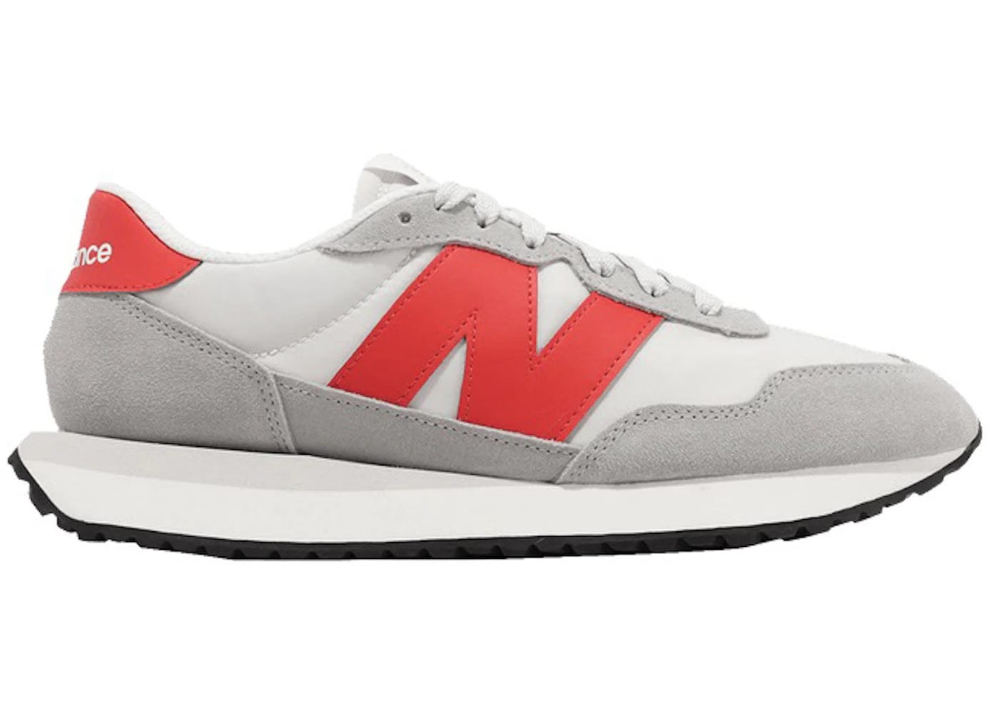 New Balance 237 Concrete Grey Matter True Red