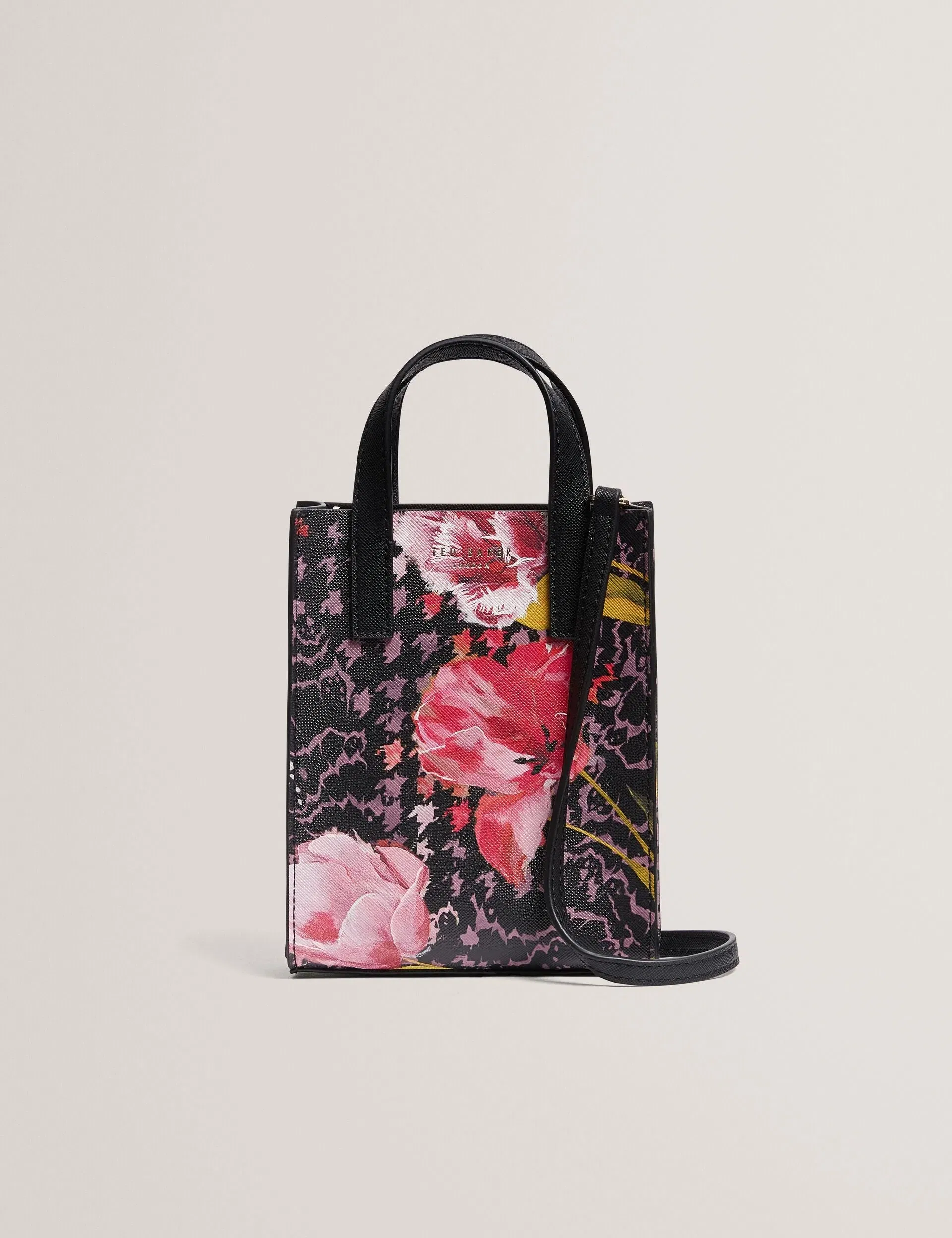 Ted Baker Talura Floral Check Print Mini Icon Tote Bag Women's