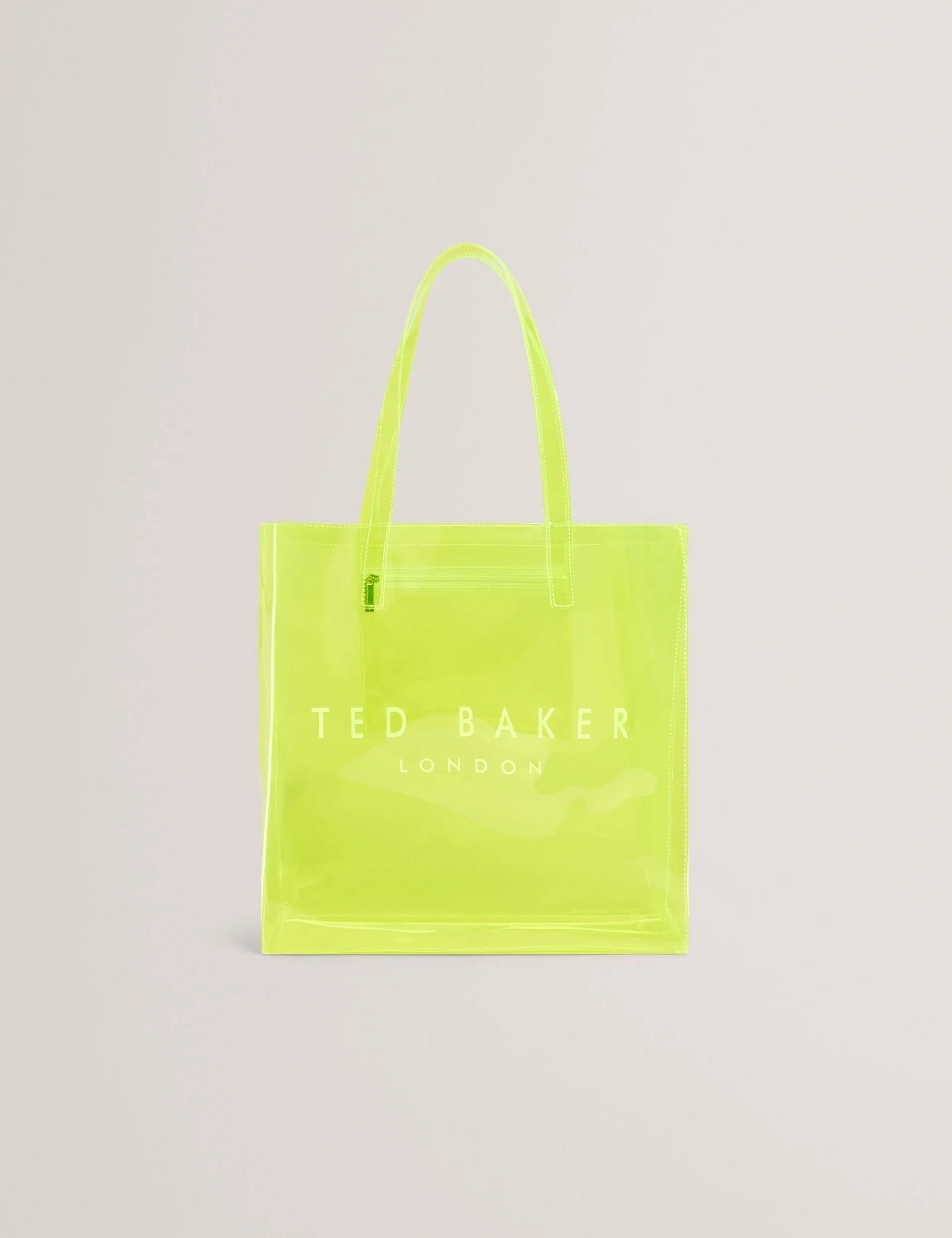 Ted Baker Sheicon Large Neon Clear Vinyl Icon Tote Bag Women's
