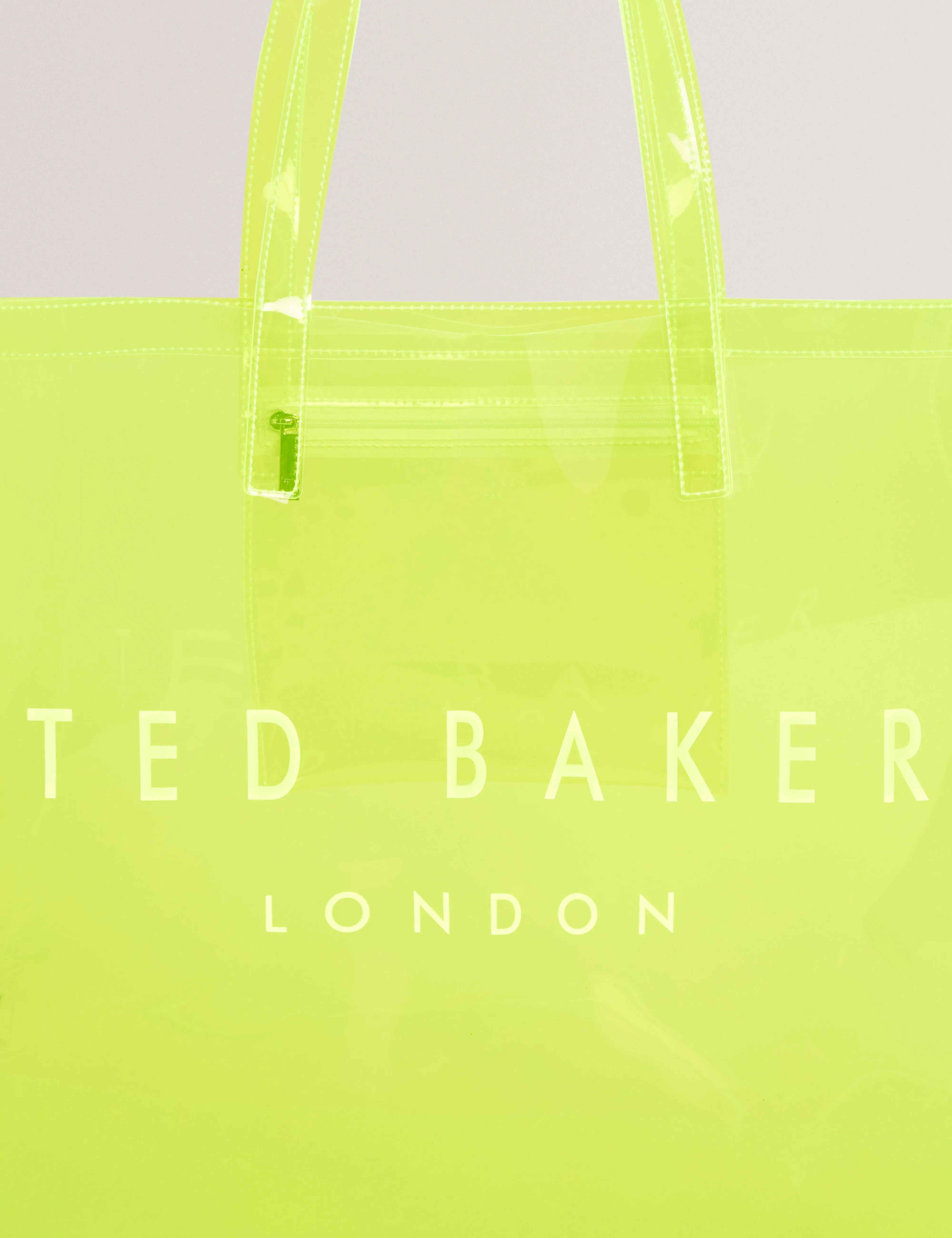 Ted Baker Sheakon Wide Neon Clear Vinyl Icon Tote Bag Women's
