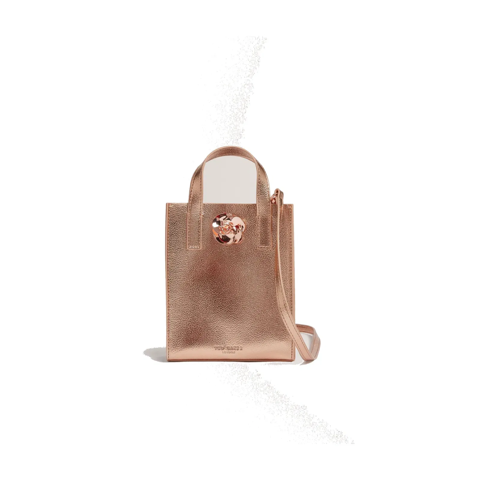 Ted Baker Rosari Metallic Rose Detail Mini Icon Tote Bag Women's