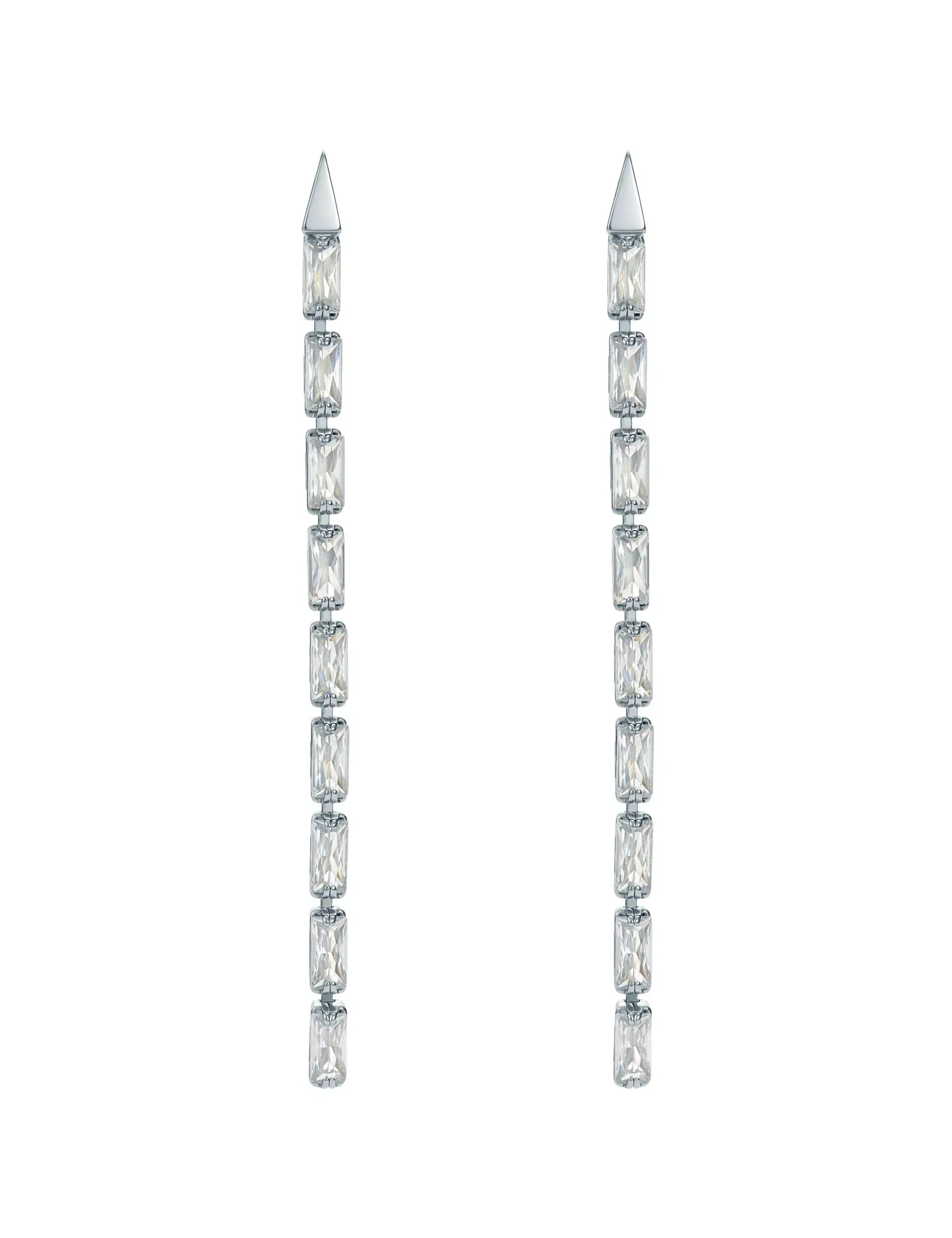 Ted Baker Isalie Baguette Crystal Long Drop Earrings Women's