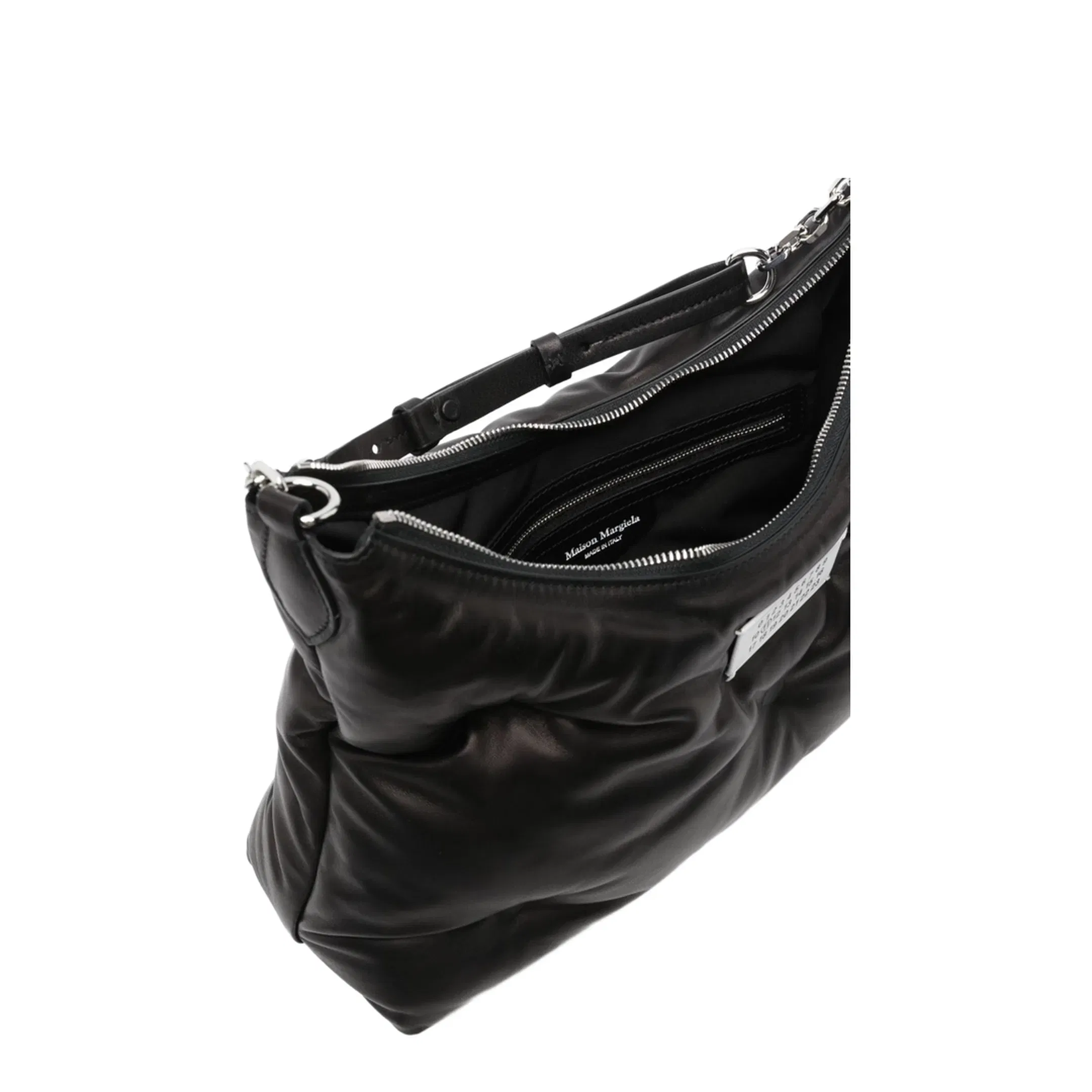 Glam Slam Medium Matelassé Hobo Bag - Black