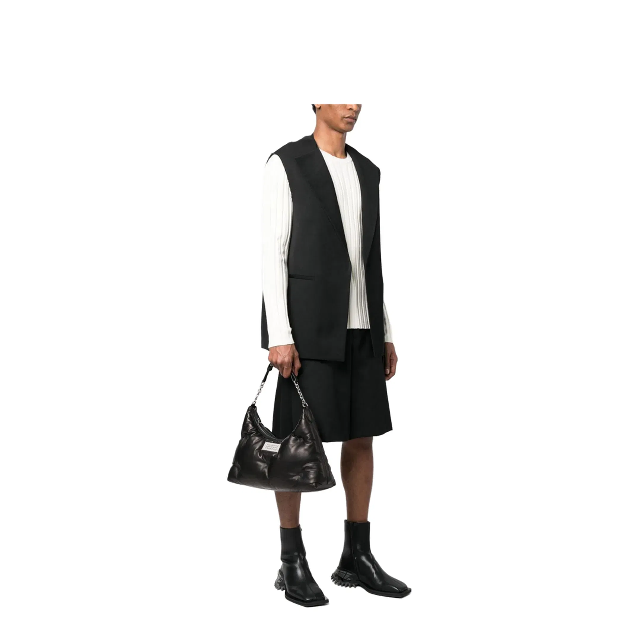 Glam Slam Medium Matelassé Hobo Bag - Black