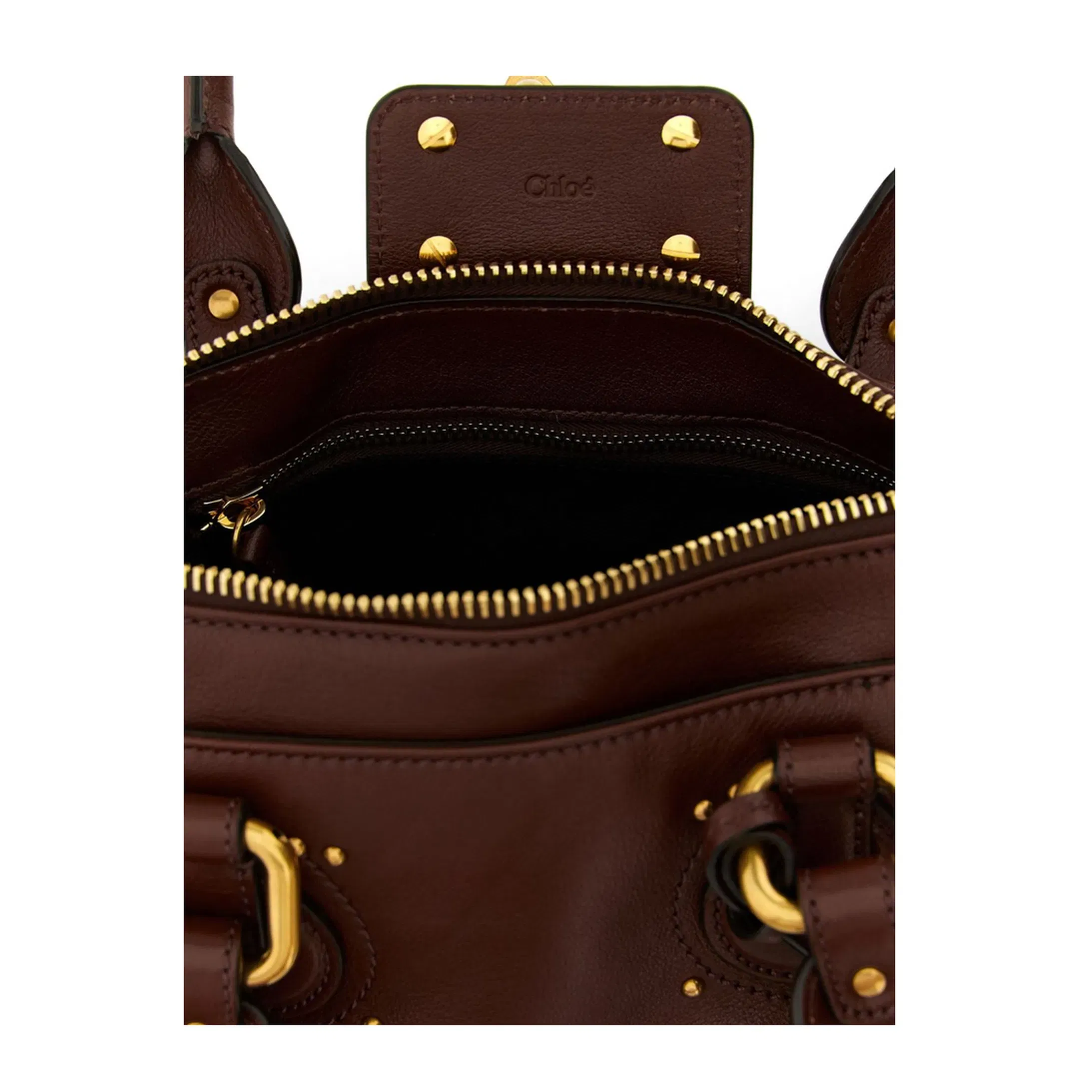 Paddington Small Grained Buffalo Leather Shoulder Bag - Mustang Brown