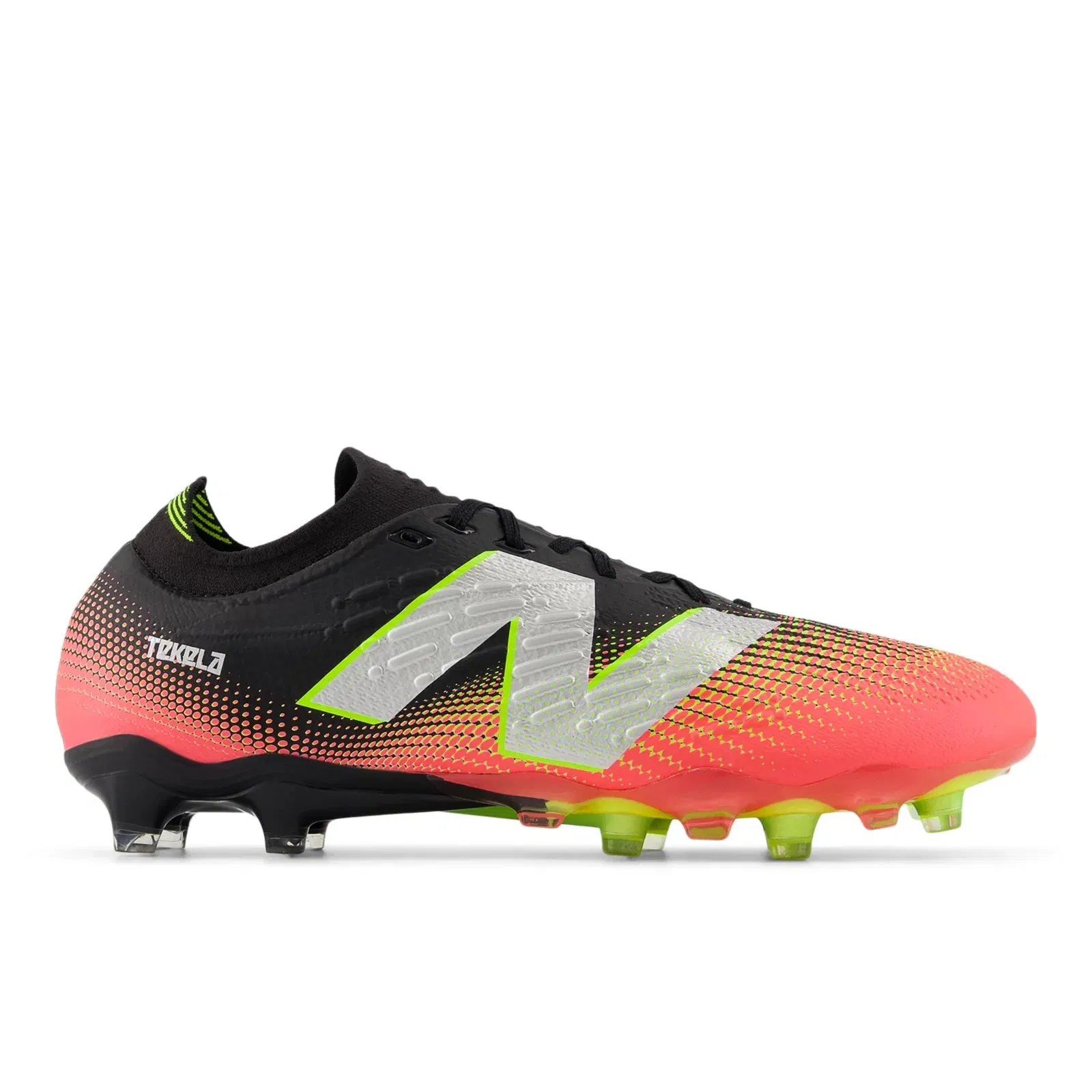 New Balance Tekela Pro Low Laced Fg V4 Black With Neo Flame And Clementine Black With Neo Flame And Clementine