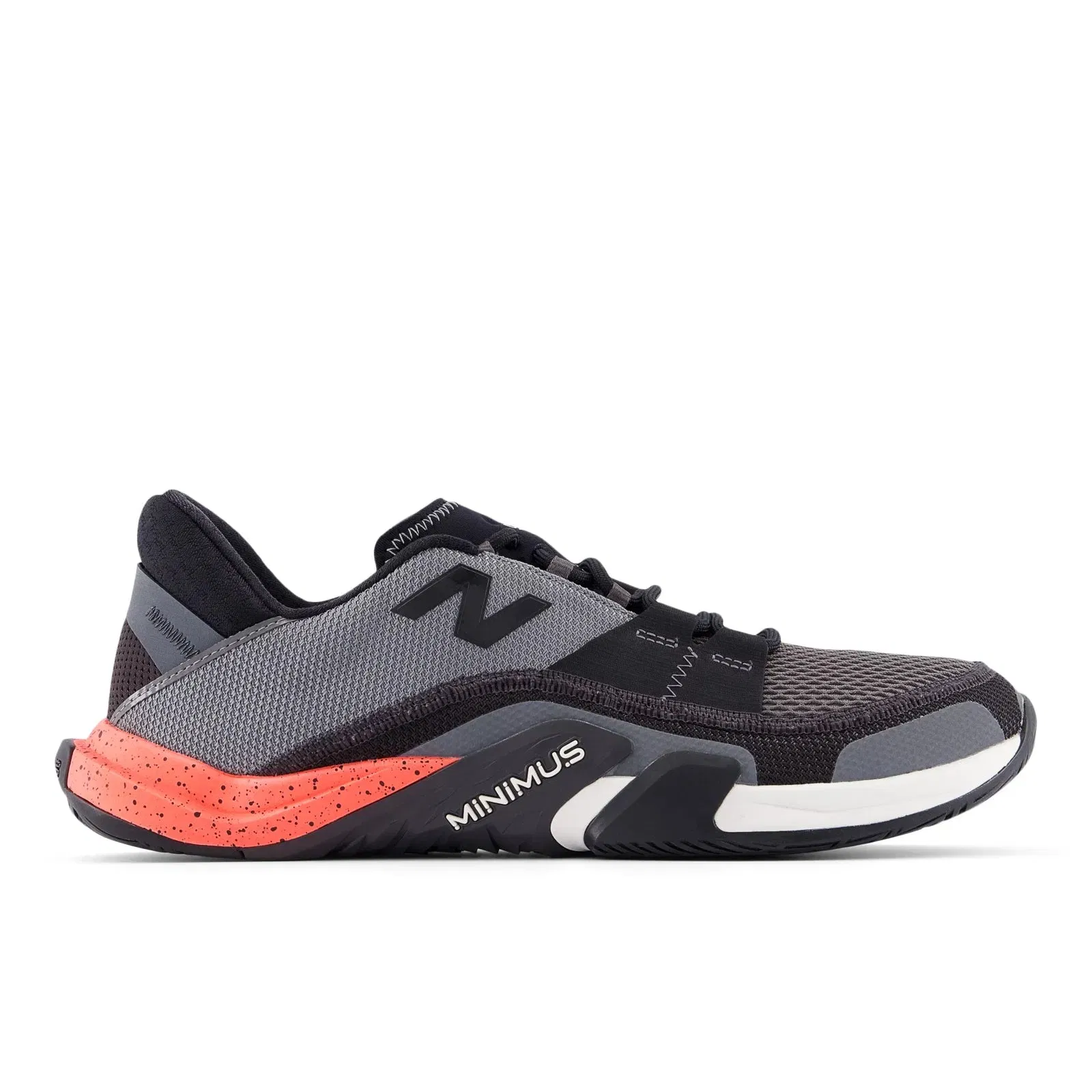 New Balance Minimus Tr V2 Black With Grey And Urgent Red Black With Grey And Urgent Red