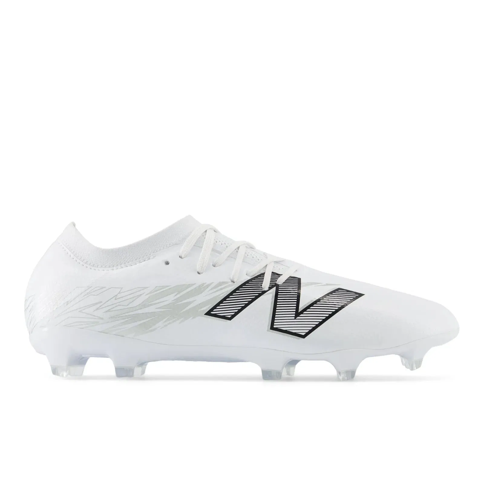 New Balance Furon Pro Fg V8 White With Metallic Silver And Black White With Metallic Silver And Black