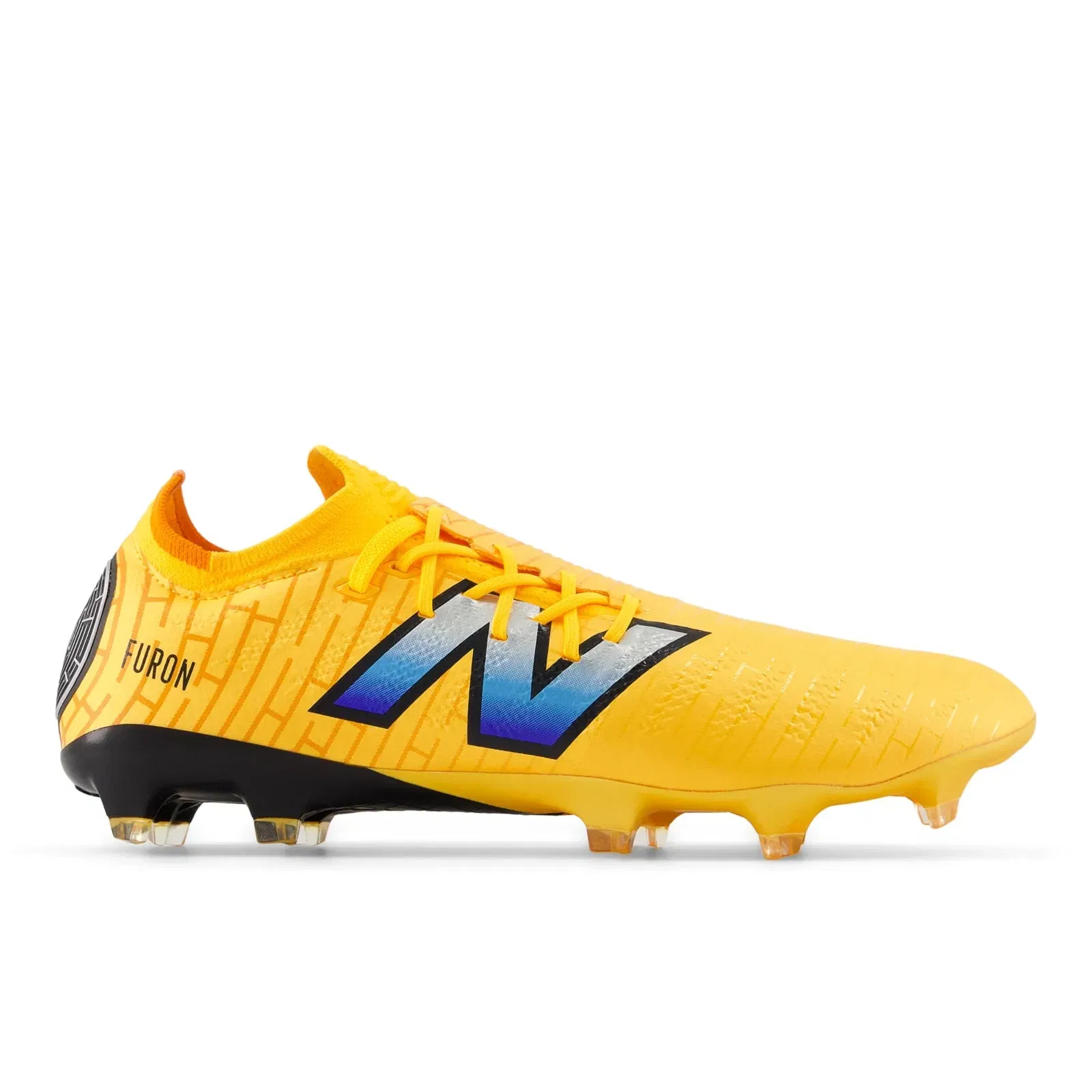 New Balance Furon Pro Fg V7 Sun Glow With Silver Metallic And Black Sun Glow With Silver Metallic And Black