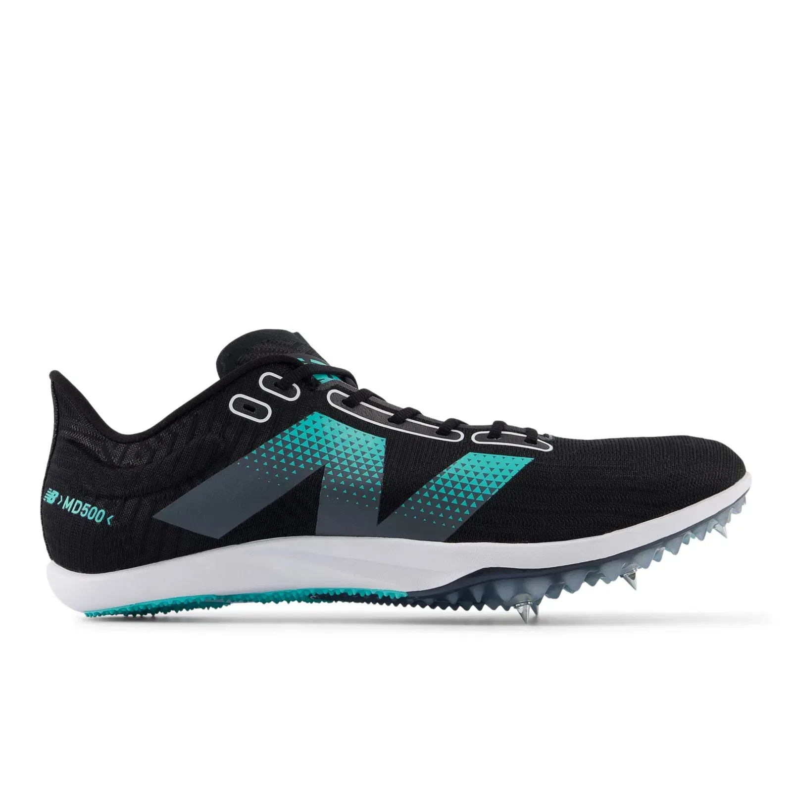 New Balance Fuelcell Md500 V9 Black With Cyber Jade And Graphite Black With Cyber Jade And Graphite
