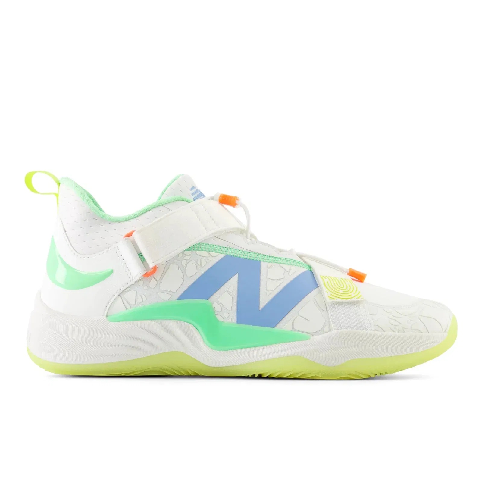 New Balance Fuelcell Lindor 2 Pre-Game Optic White With Neon Dragonfly And Cosmic Pineapple Optic White With Neon Dragonfly And Cosmic Pineapple