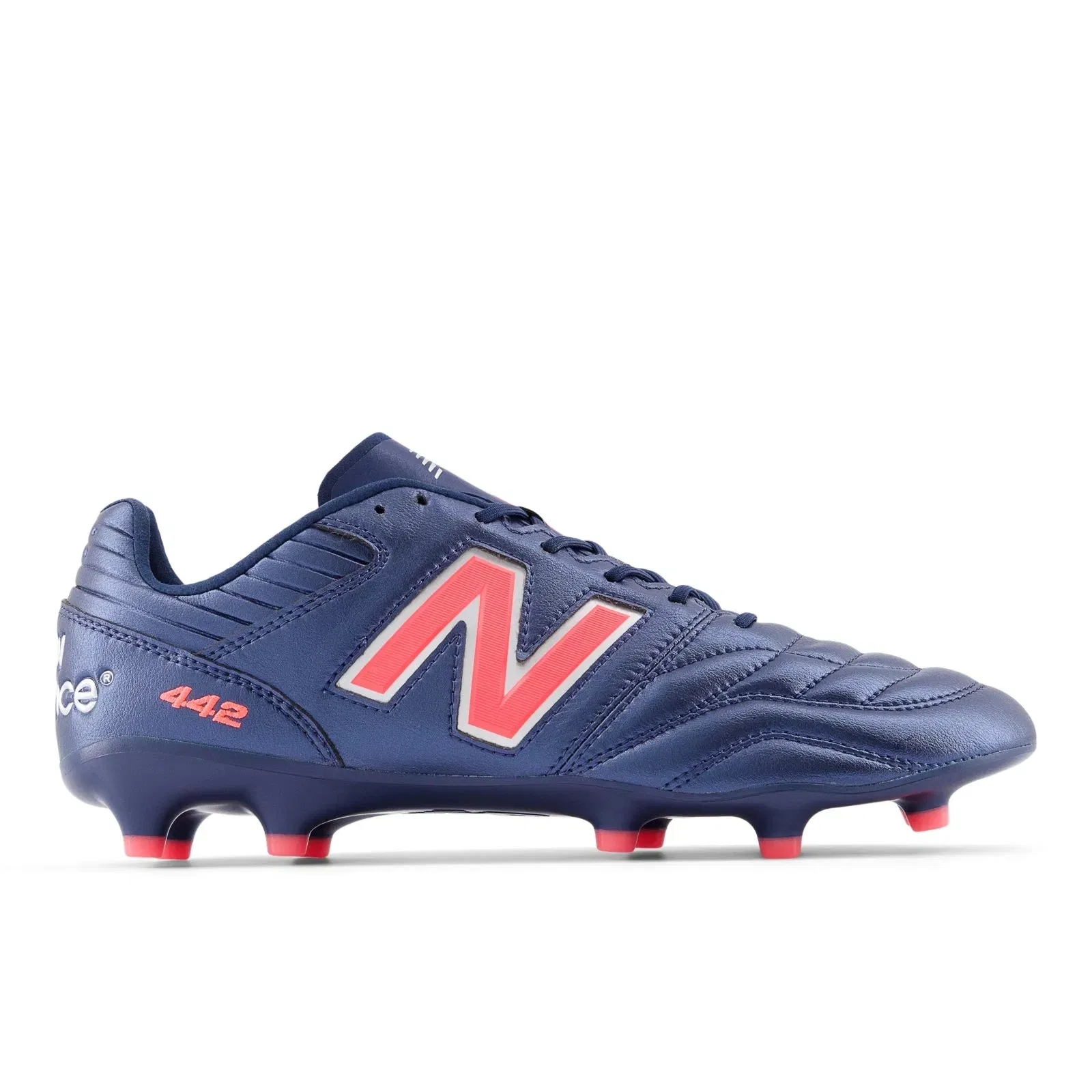 New Balance 442 Pro Fg V2 Nb Navy With Silver And Energy Red Nb Navy With Silver And Energy Red