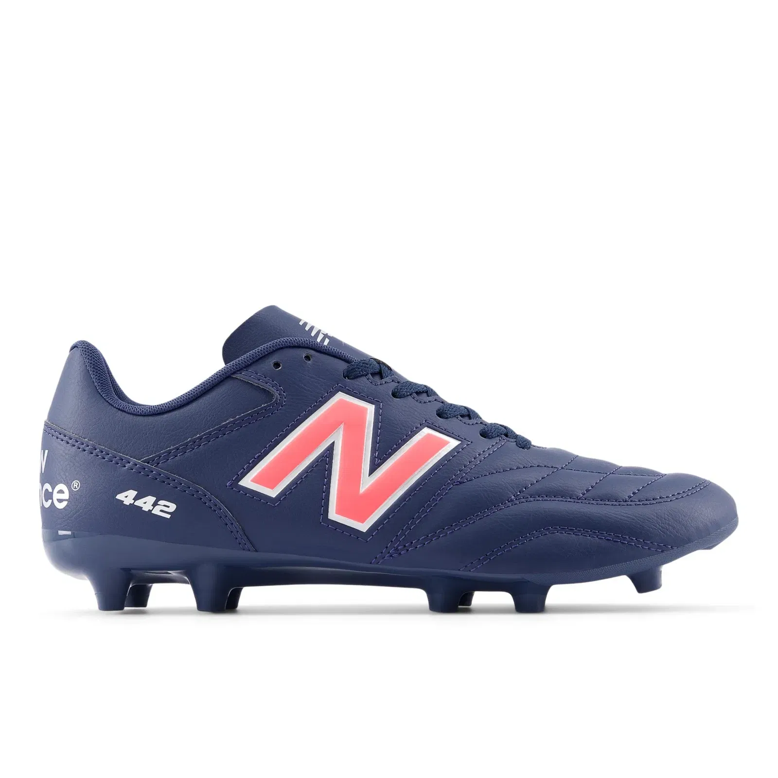 New Balance 442 Academy Fg V2 Nb Navy With Silver And Energy Red Nb Navy With Silver And Energy Red