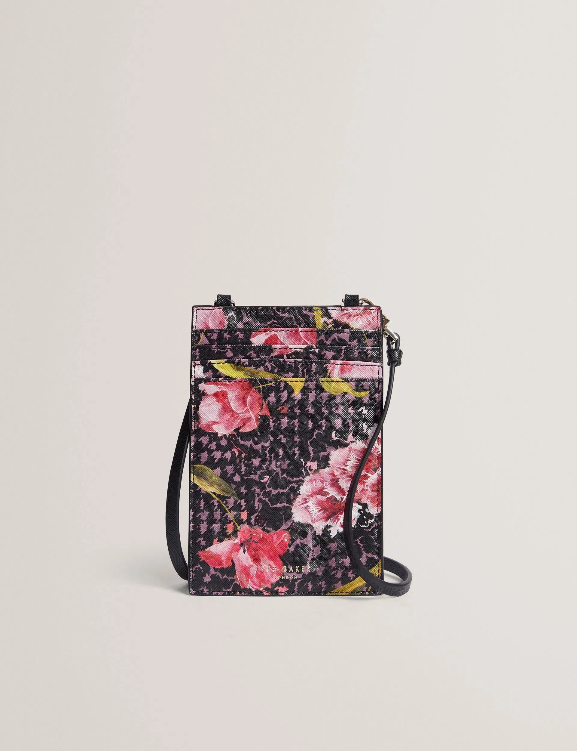 Ted Baker Tulsah Floral Print Phone Card Holder Lanyard Women's