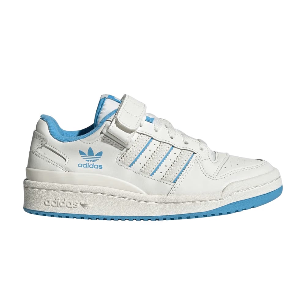 Forum Low J White Semi Blue Burst