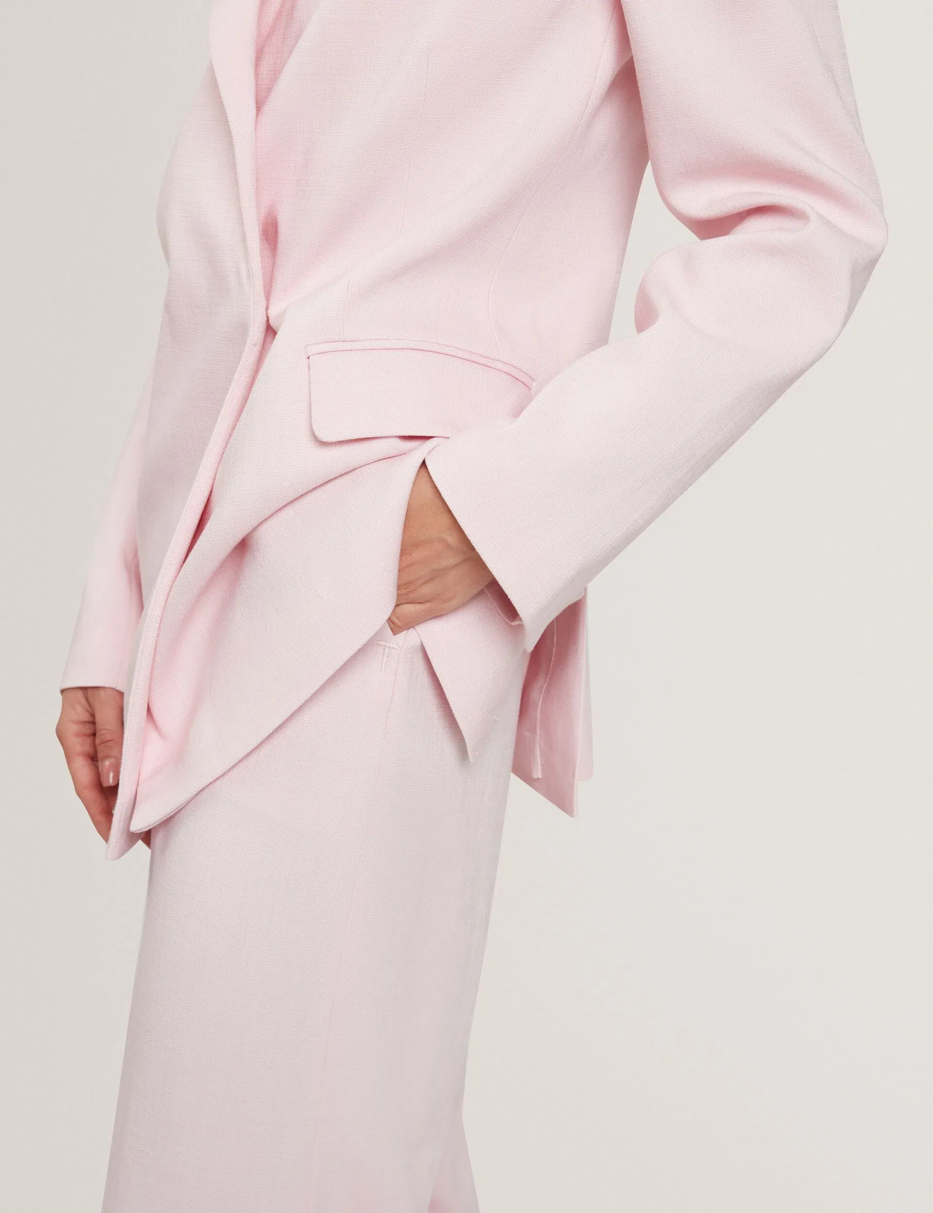 Ted Baker Peyaan Relaxed Wrap Front Woven Blazer Women's