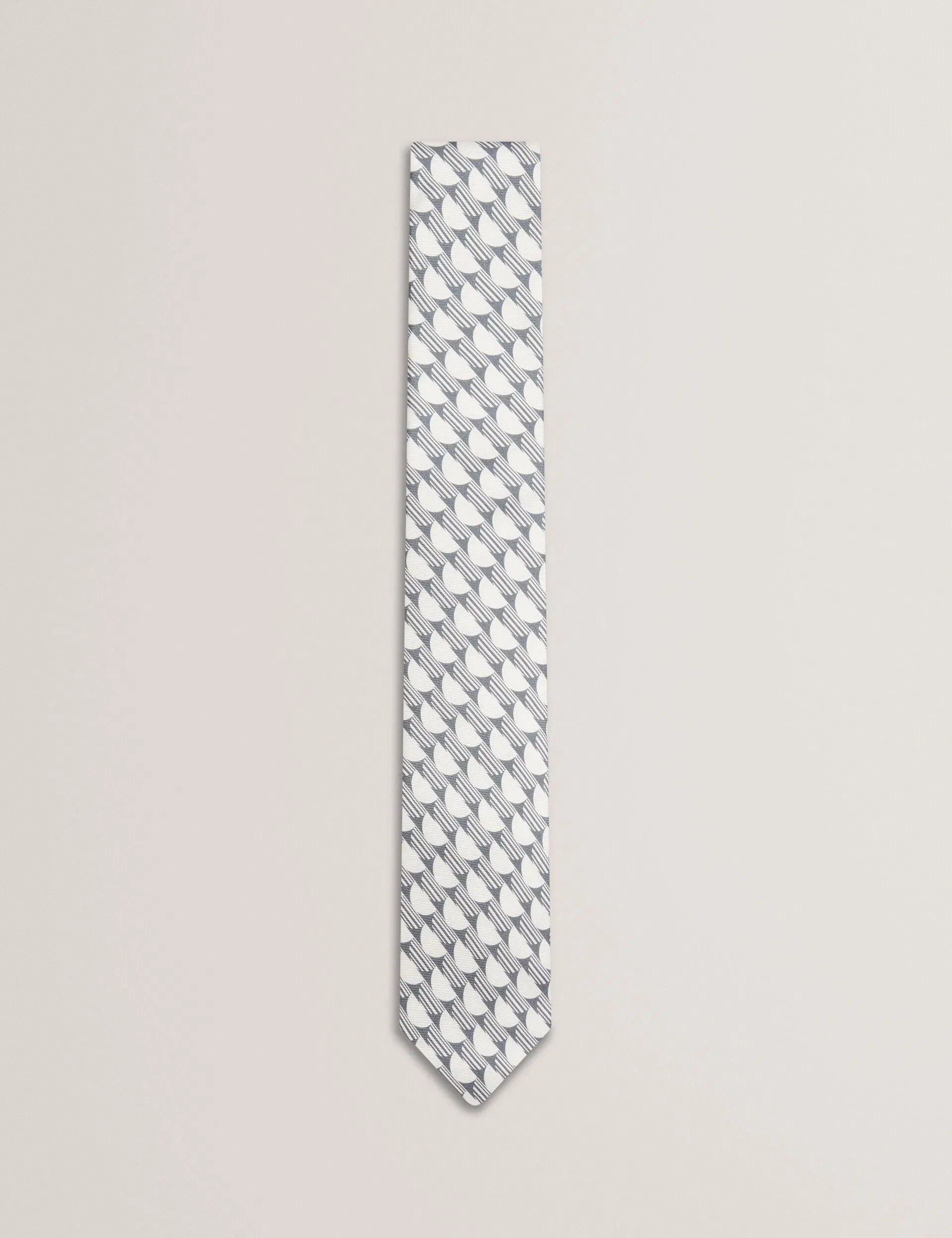 Ted Baker Kerem Retro Geometric Print Silk Tie