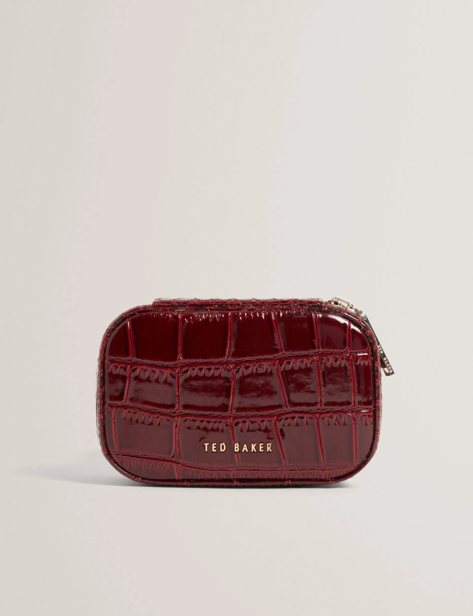 Ted Baker Ivee Croc Effect Mini Jewellery Case Women's