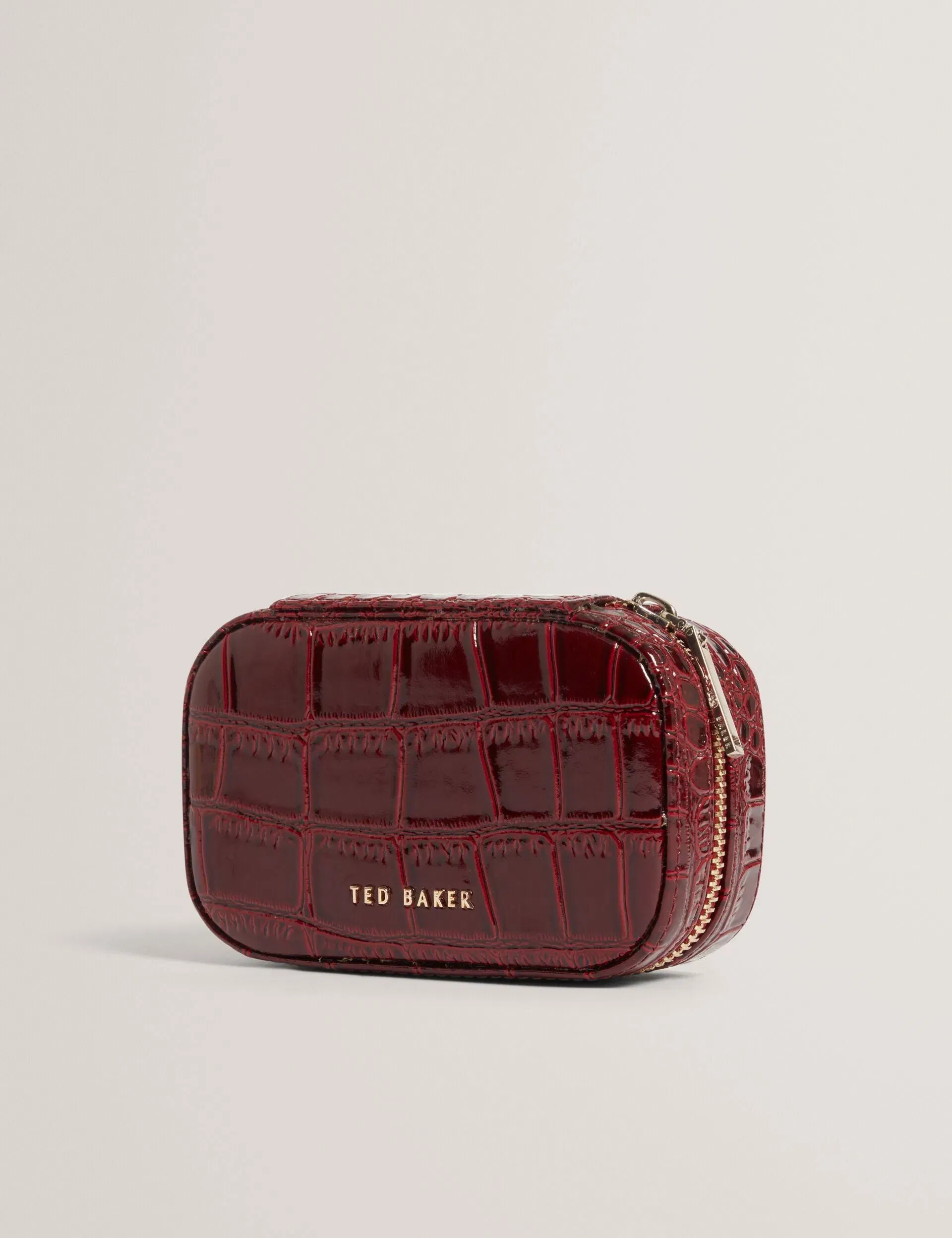Ted Baker Ivee Croc Effect Mini Jewellery Case Women's