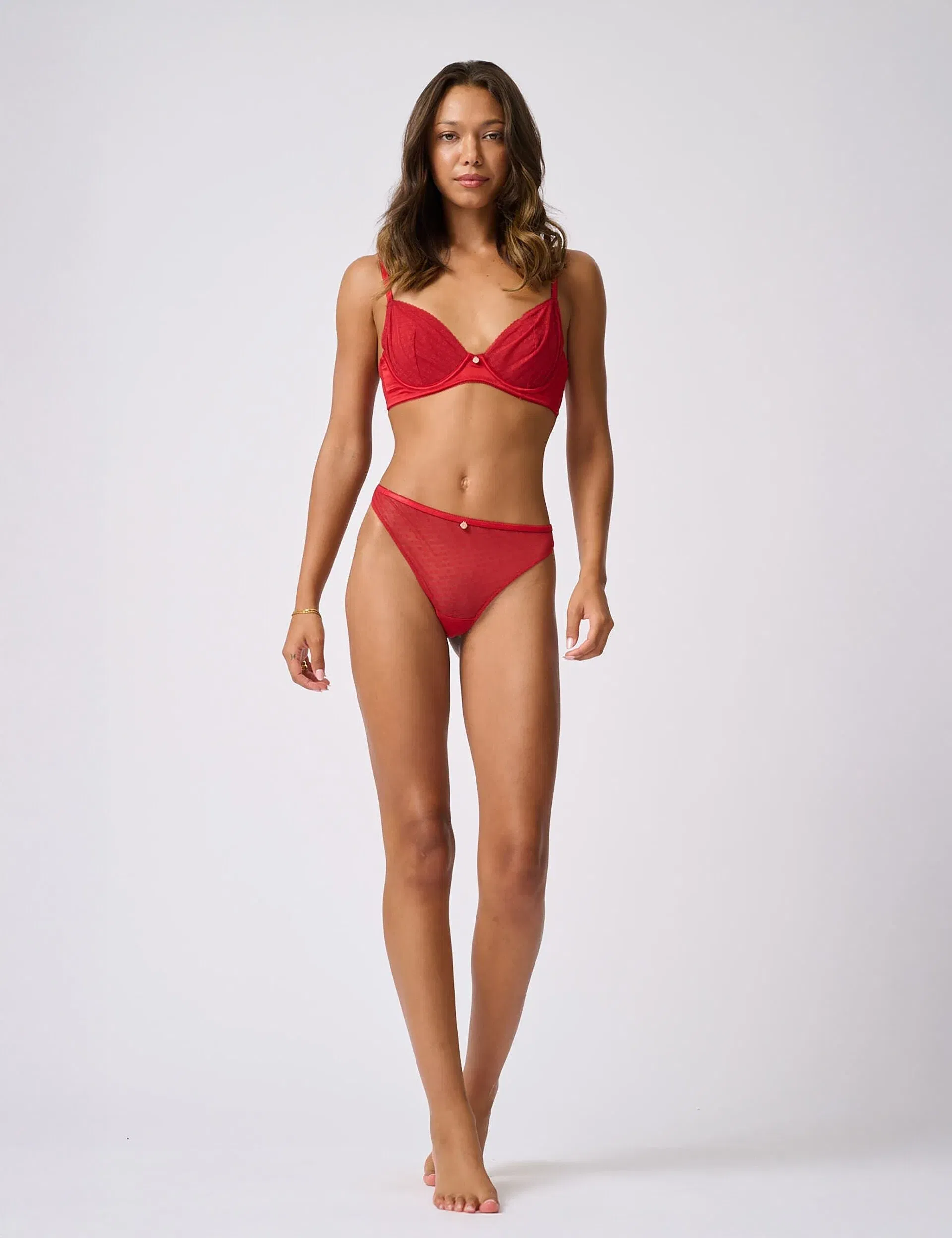 Ted Baker Iris Branded Mesh Wired Full Cup Bra Women's