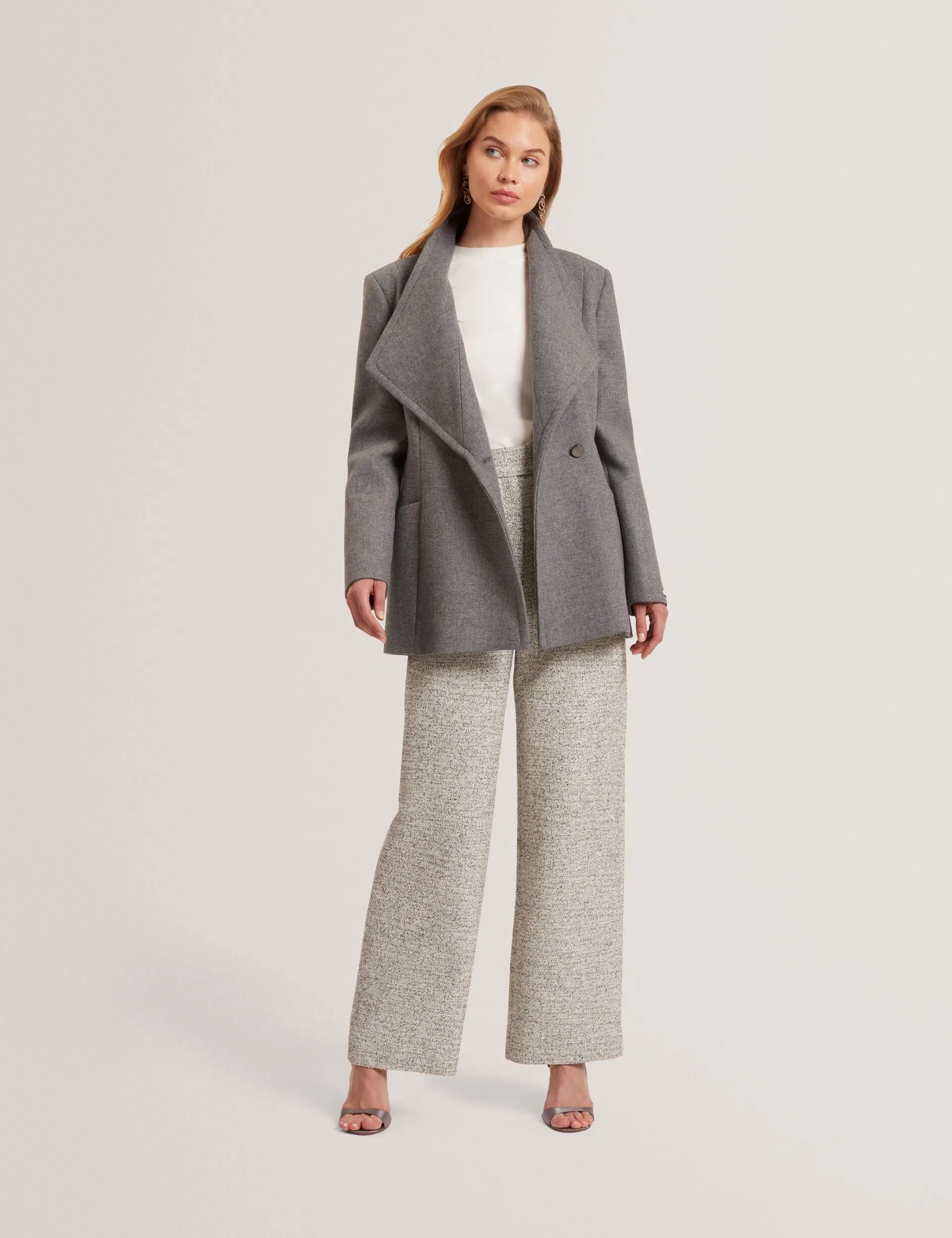 Ted Baker Evigna Wool Rich Hourglass Short Wrap Coat Women's
