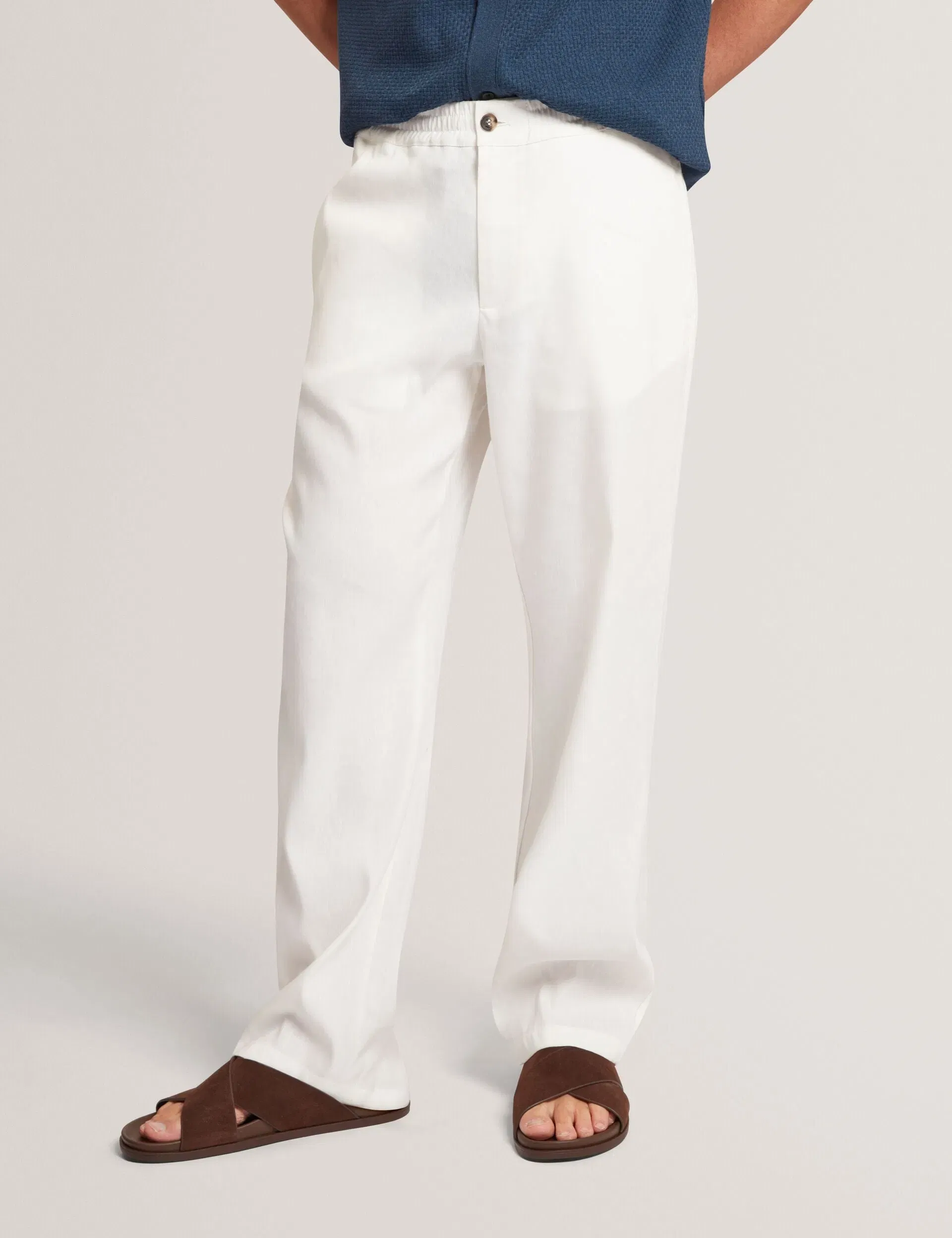 Ted Baker Culverr Relaxed Linen Blend Elasticated Trousers