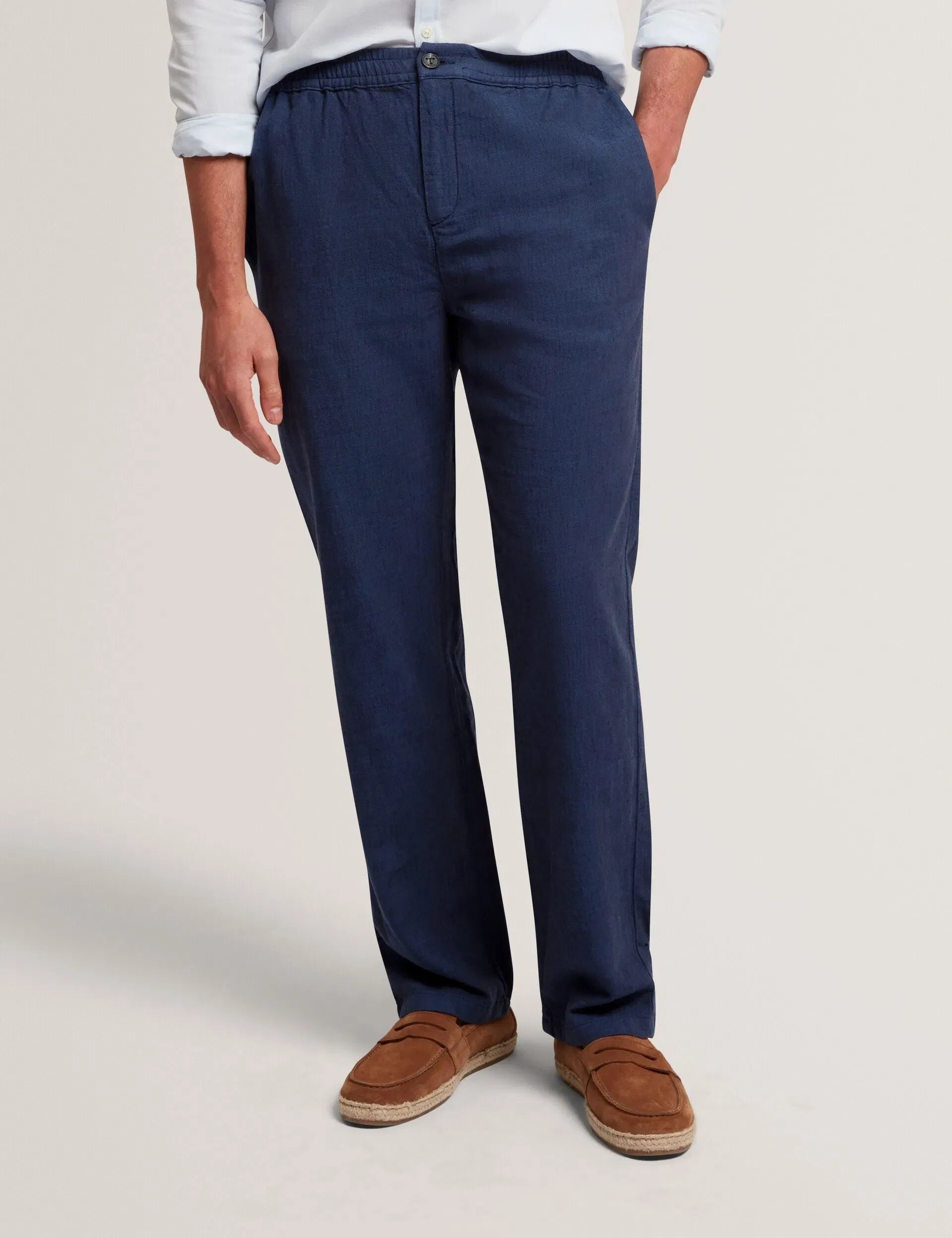 Ted Baker Culverr Relaxed Linen Blend Elasticated Trousers